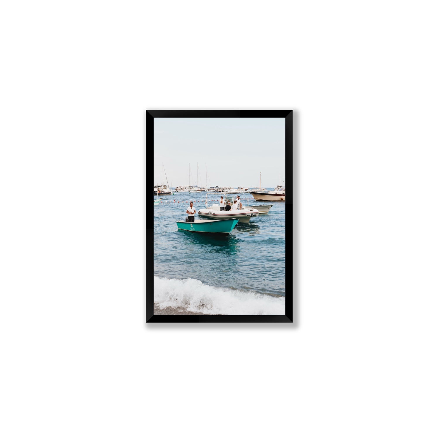 Twilight Tenders Positano wall art Medium full-bleed fine art print in black frame