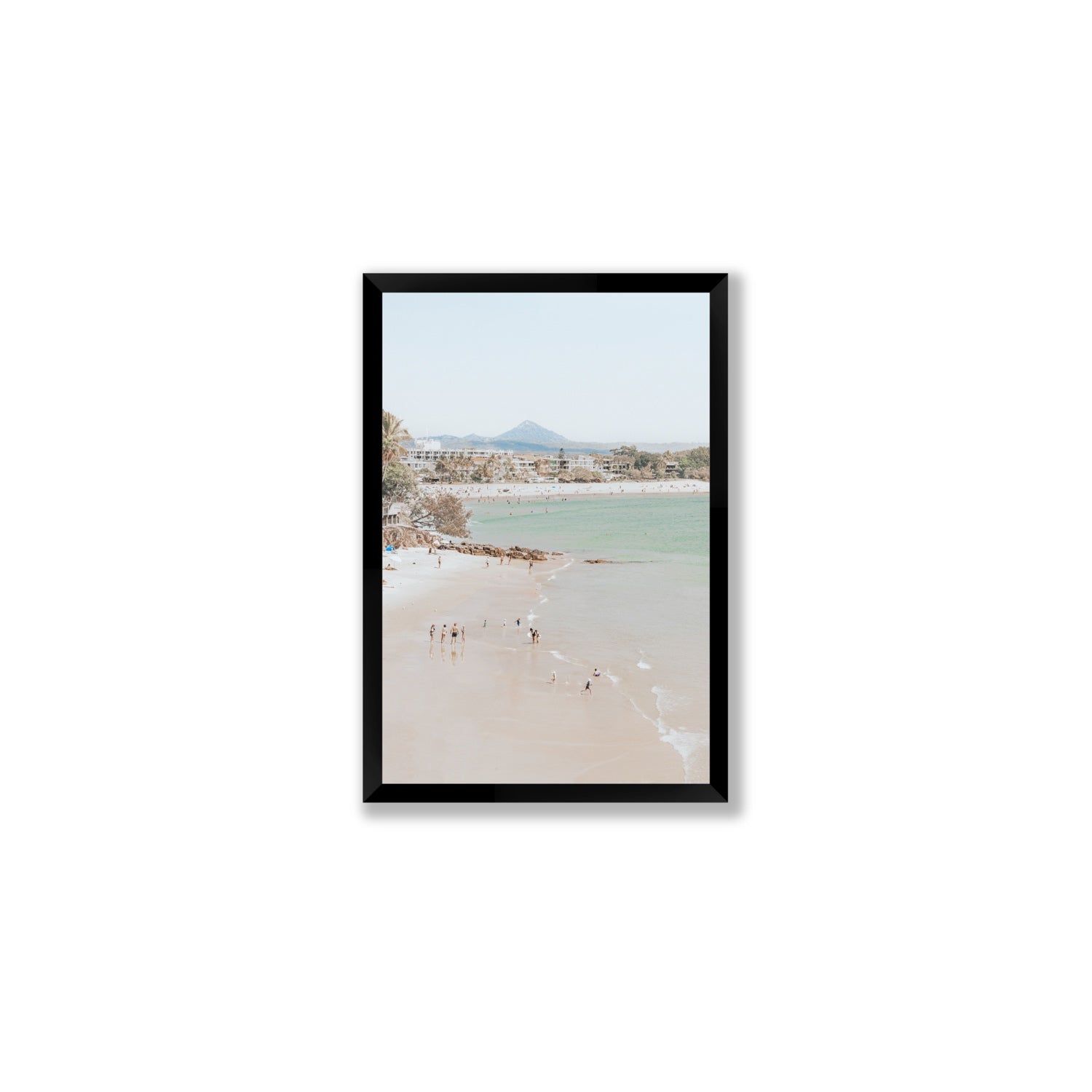 Little Cove Shallows fine art print, Noosa, Australia, coastal scenes artwork, Medium, Black Frame · Full Bleed, Fine Art Print