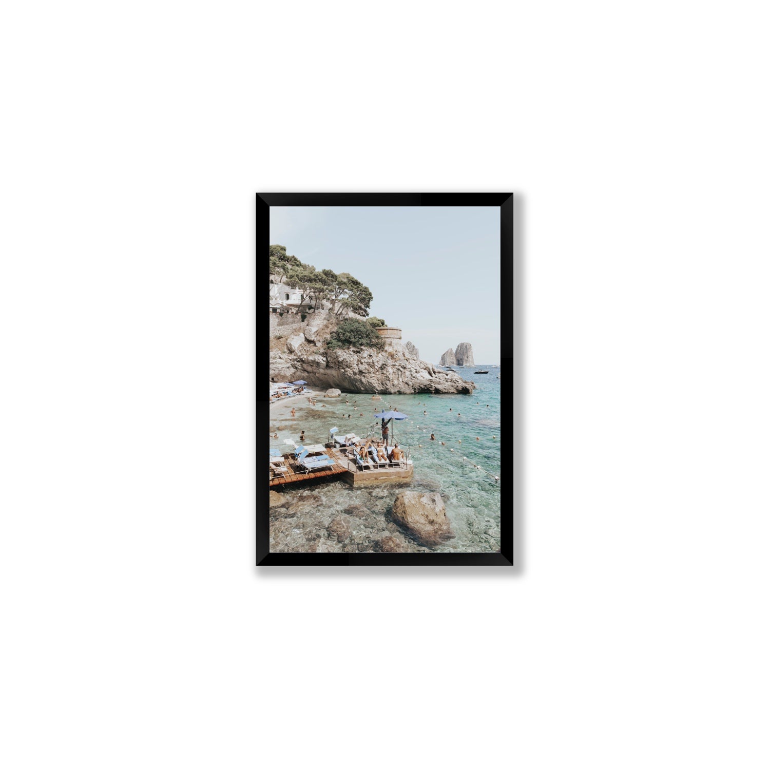 The Sweet Life fine art print, Capri, Italy, Medium, Black Frame · Full Bleed, Fine Art Print