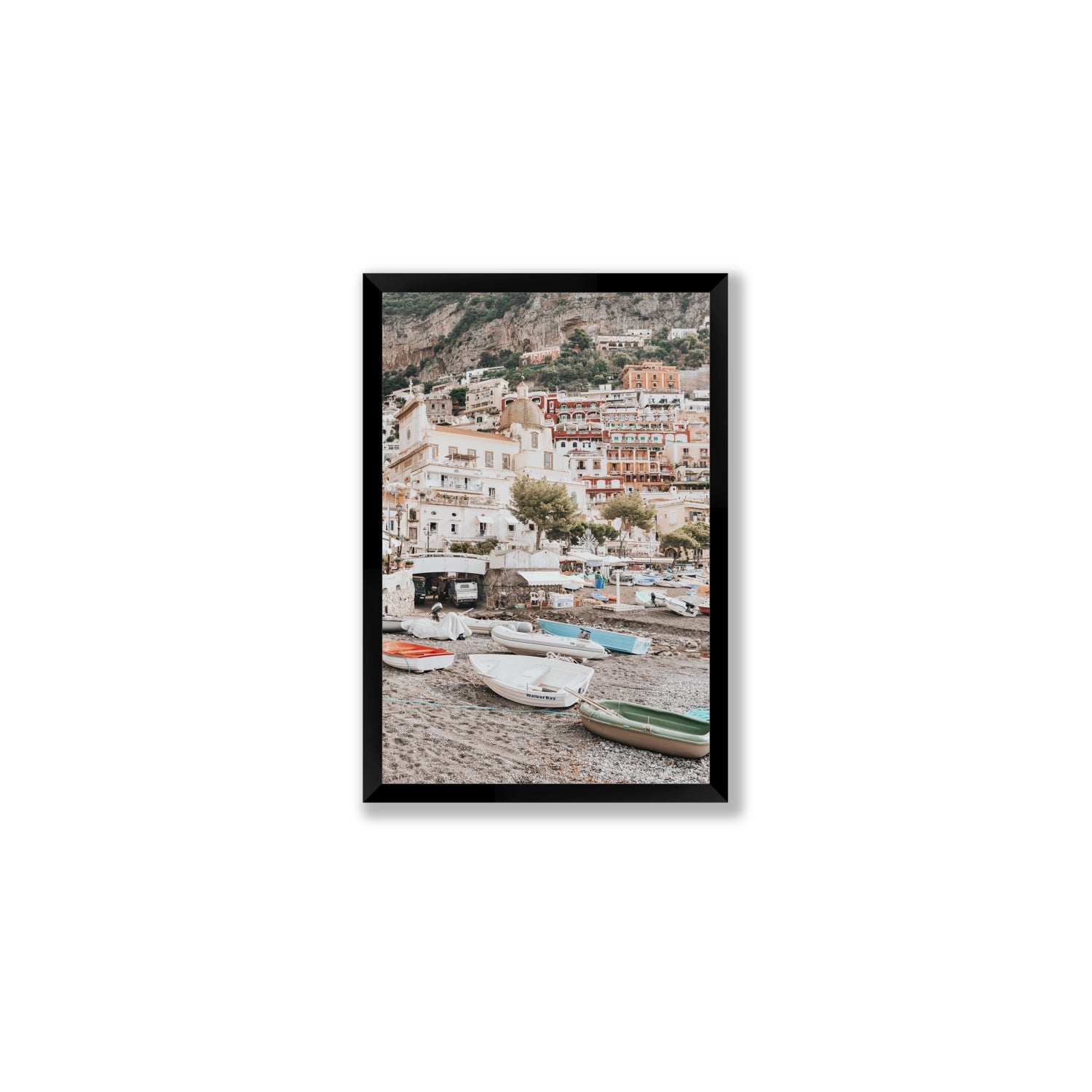 A Memory To Treasure fine art print, Positano, Italy, Medium, Black Frame · Full Bleed, Fine Art Print