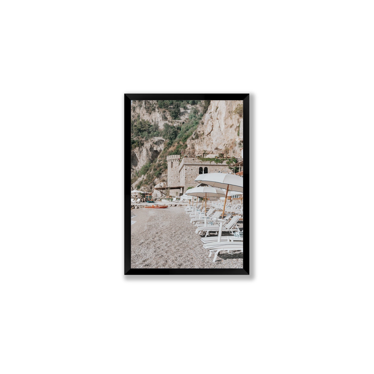 La Villeggiatura fine art print, Amalfi, Italy, luxury escapes artwork, Medium, Black Frame · Full Bleed, Fine Art Print