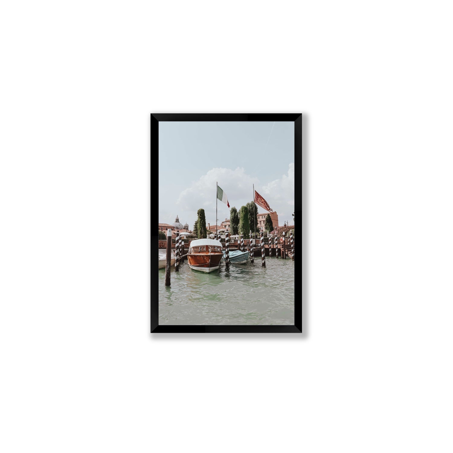 Cipriani Venice wall art Medium full-bleed fine art print in black frame