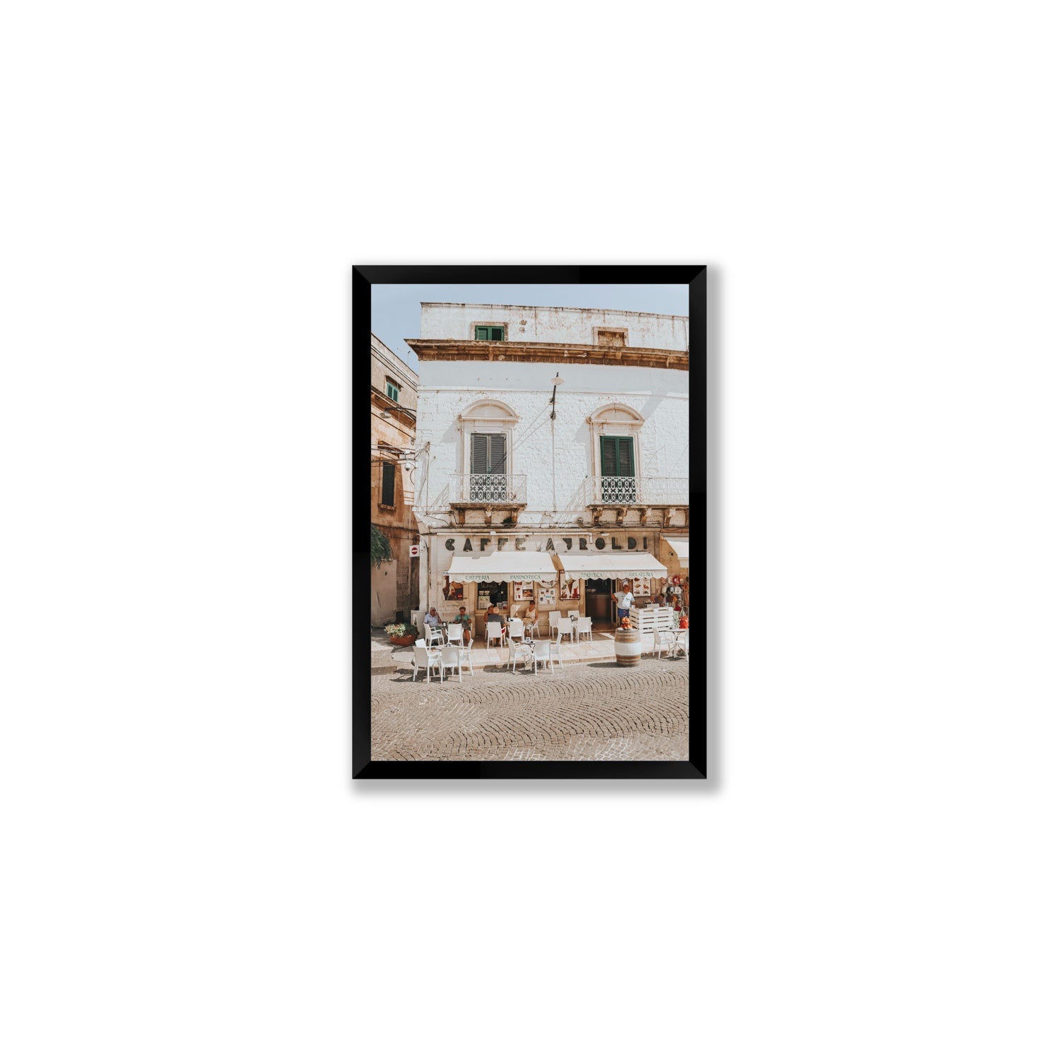 L'Ora di Pranzo Puglia L’Ora di Pranzo Italian art print Medium full-bleed fine art print in black frame