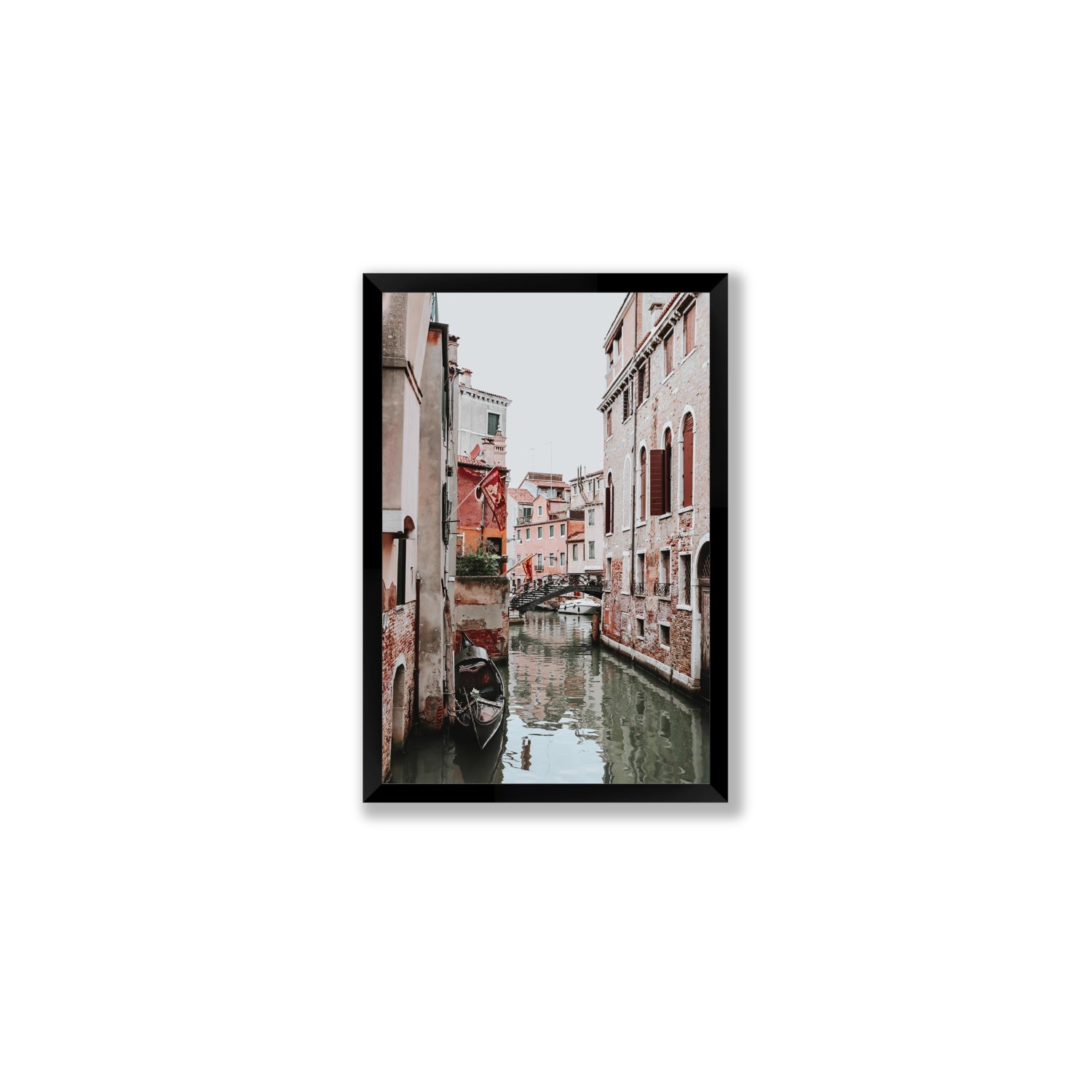 Laguna Veneta Venice Italian wall art Medium full-bleed fine art print in black frame