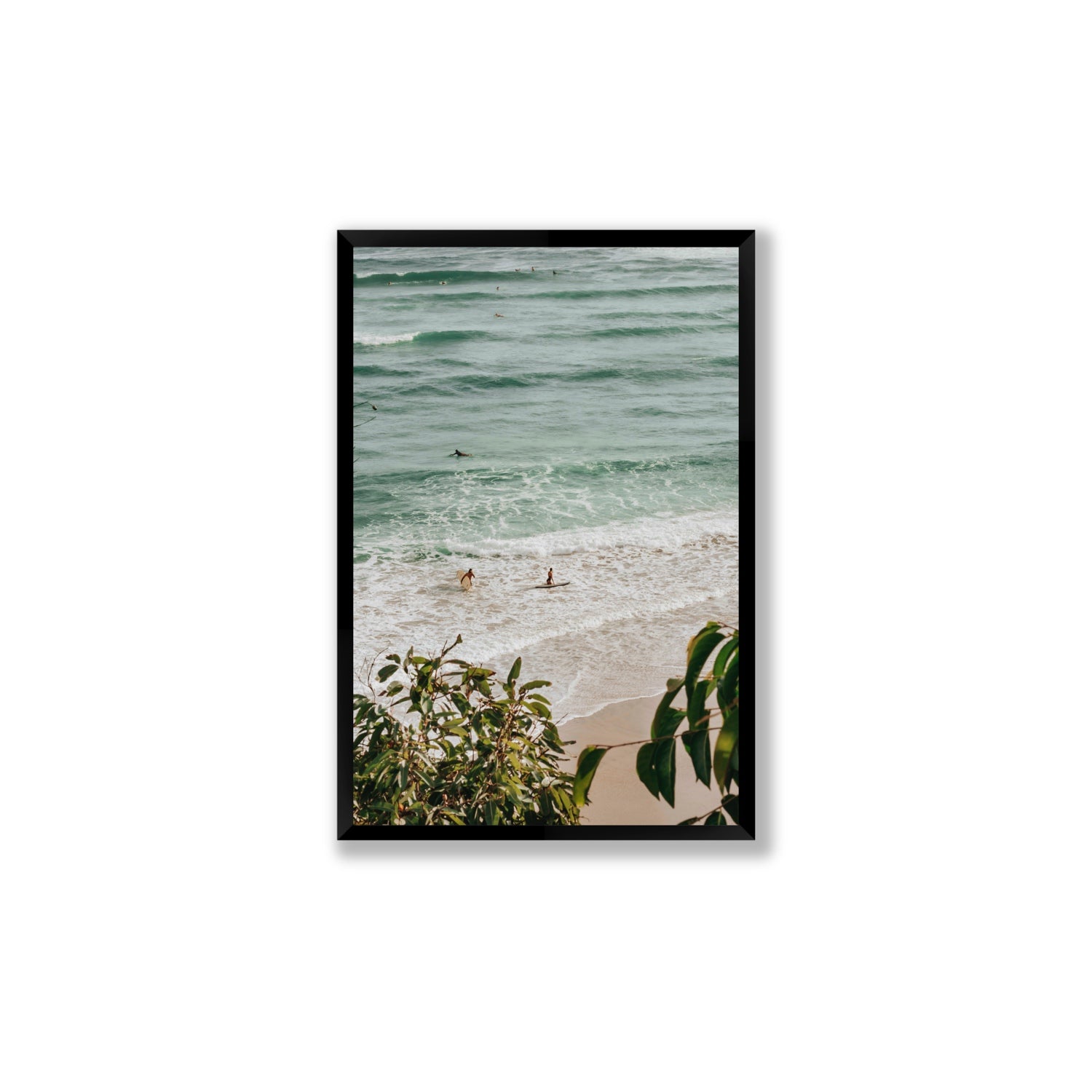 Private Paradise fine art print, Byron Bay, Australia, Large, Black Frame · Full Bleed, Fine Art Print