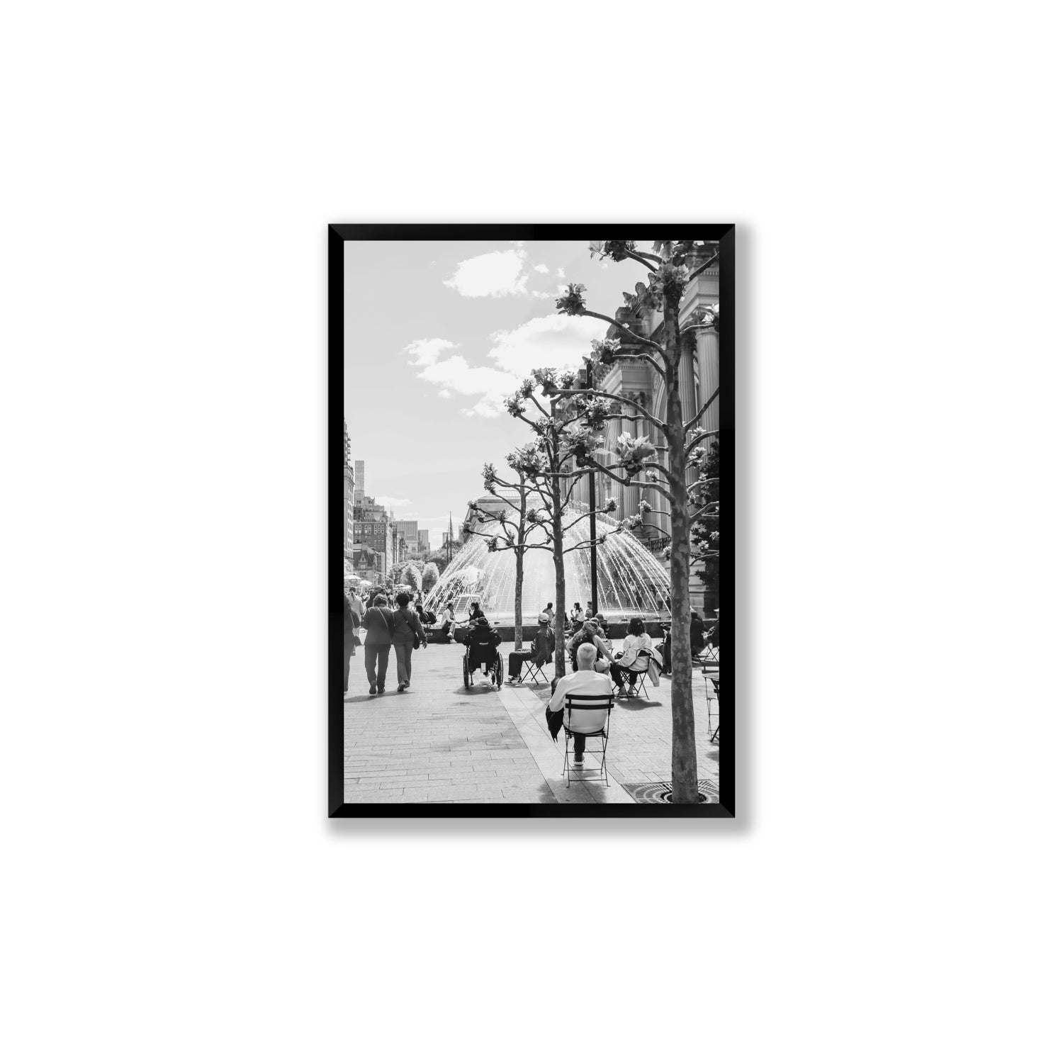 Luminary Noir New York NYC Black & White wall art Large full-bleed fine art print in black frame