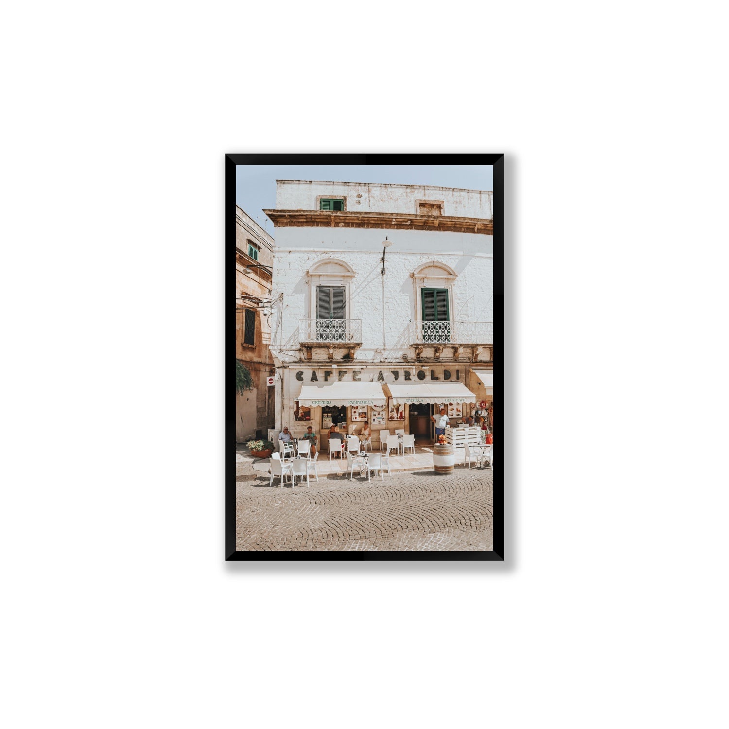 L'Ora di Pranzo Puglia L’Ora di Pranzo Italian art print Large full-bleed fine art print in black frame