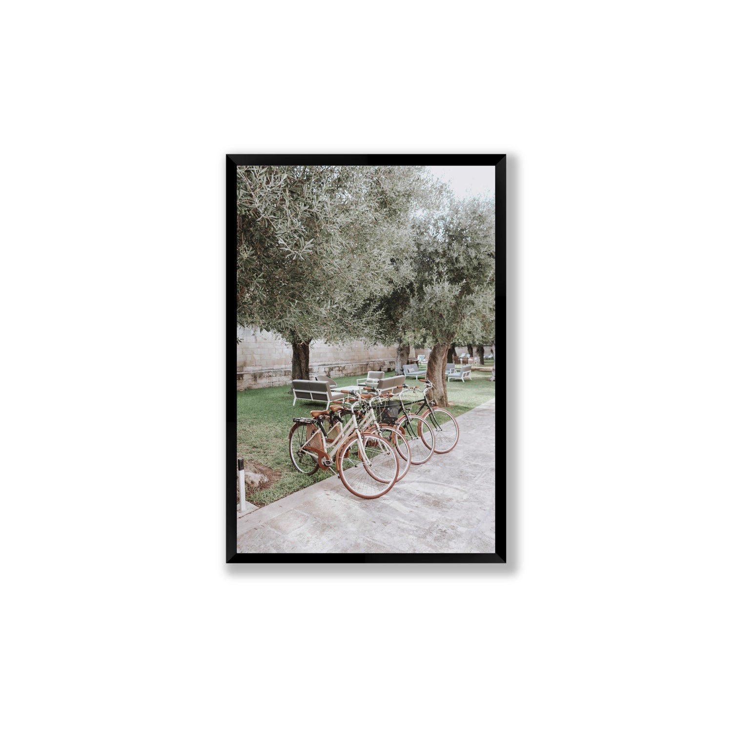 Classic Cruisers Puglia wall art Large full-bleed fine art print in black frame