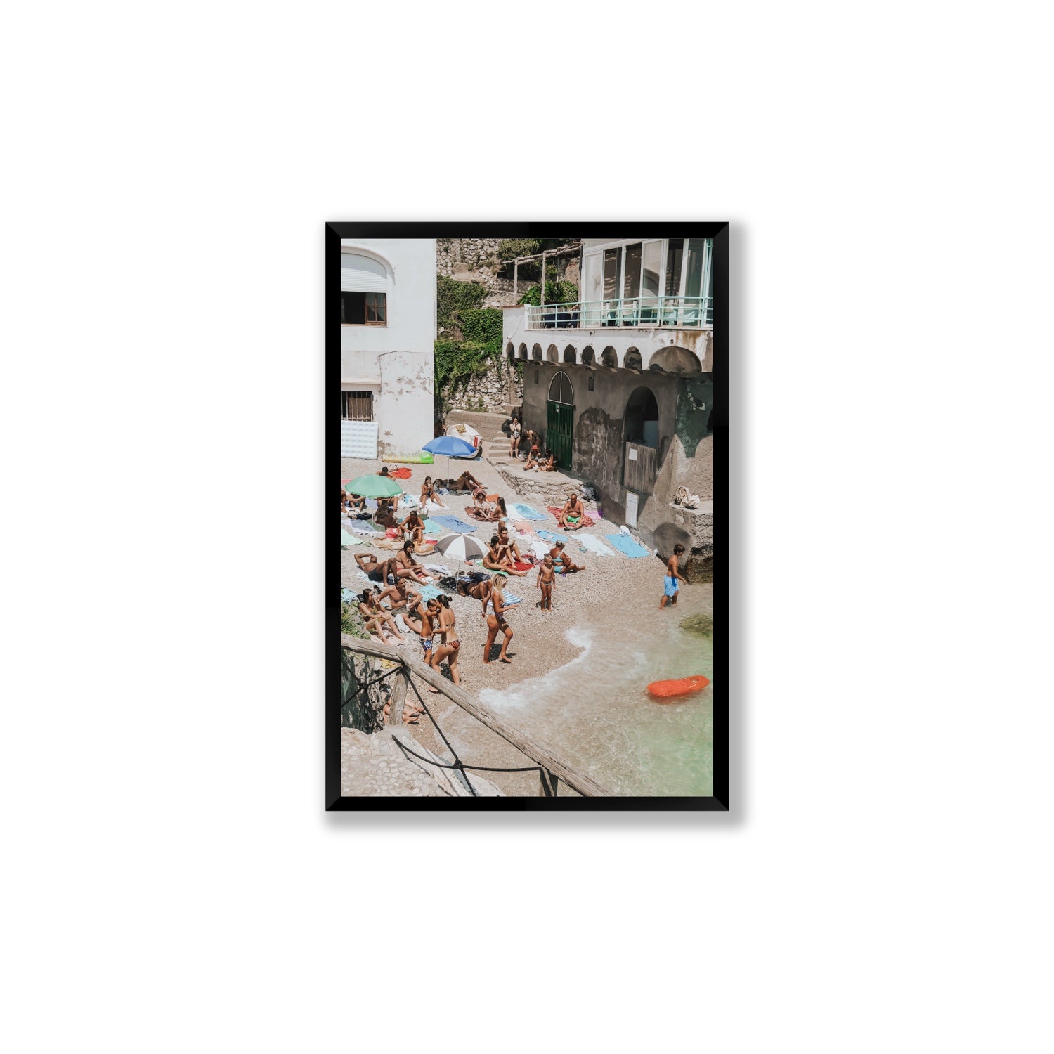 The Sunbathers Oasis fine art print, Capri, Italy, Large, Black Frame · Full Bleed, Fine Art Print