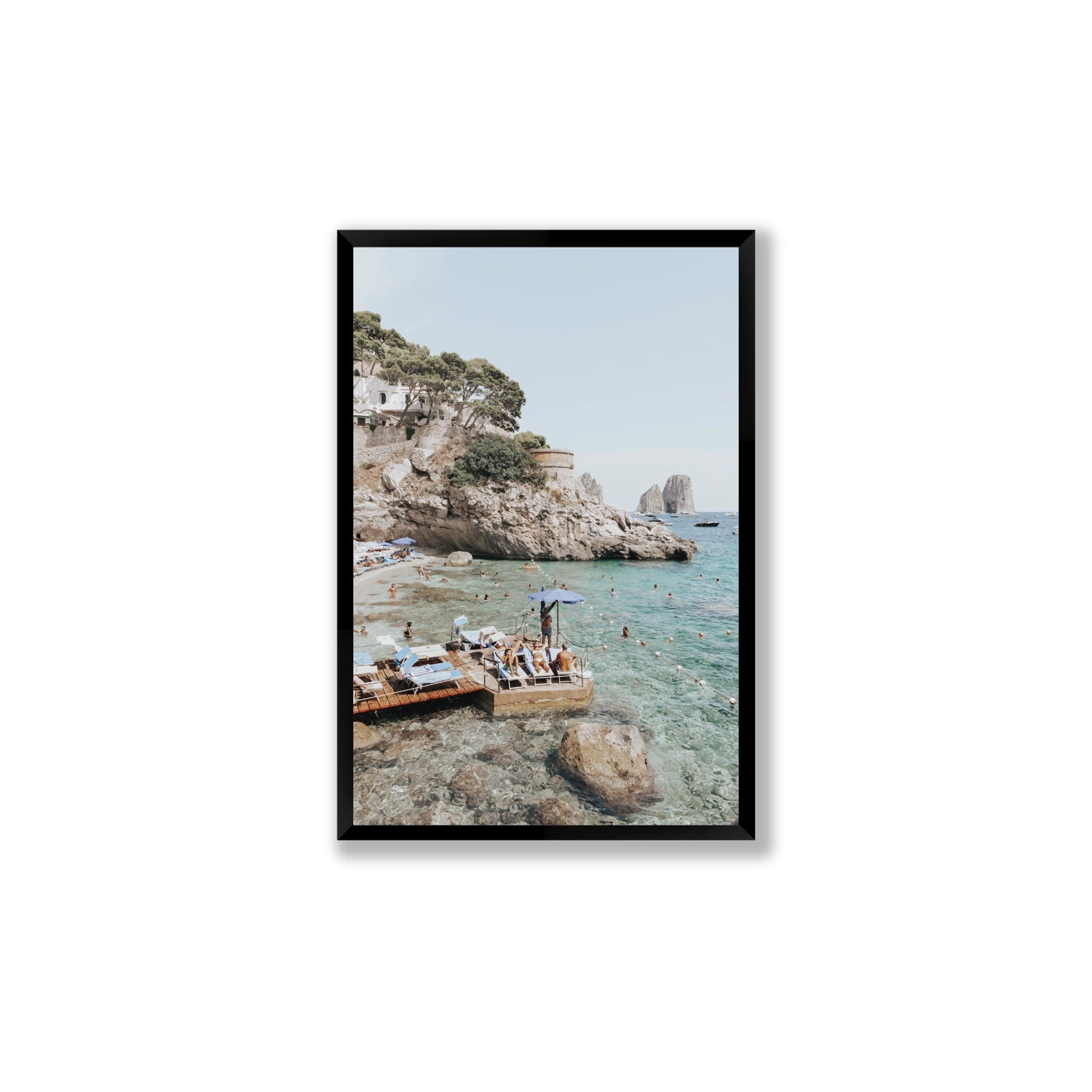 The Sweet Life fine art print, Capri, Italy, Large, Black Frame · Full Bleed, Fine Art Print