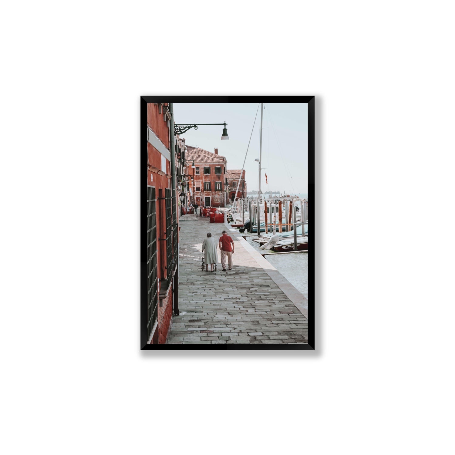 OG Casanova Venice Italian wall art Large full-bleed fine art print in black frame