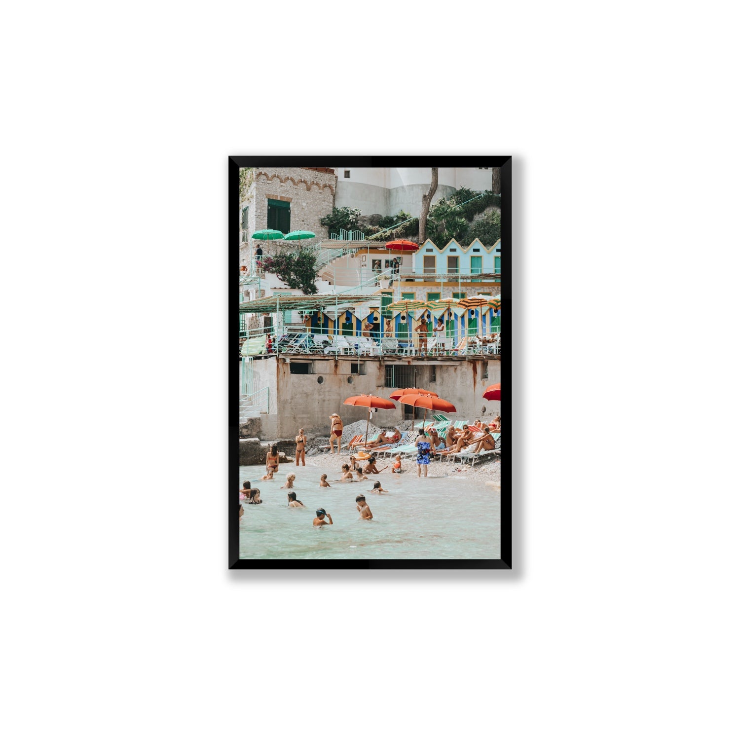 Kaleidoscope fine art print, Capri, Italy, Large, Black Frame · Full Bleed, Fine Art Print
