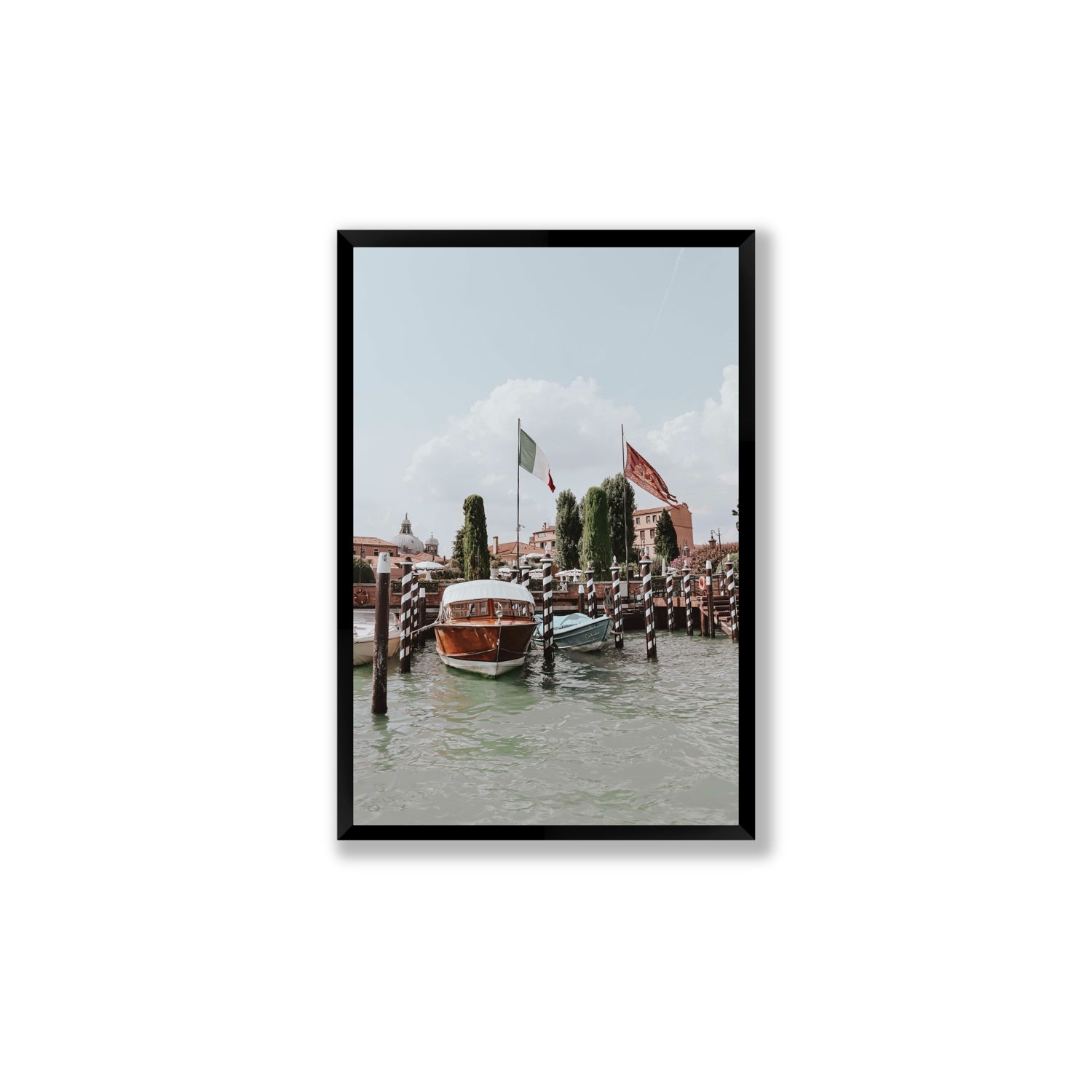 Cipriani Venice wall art Large full-bleed fine art print in black frame