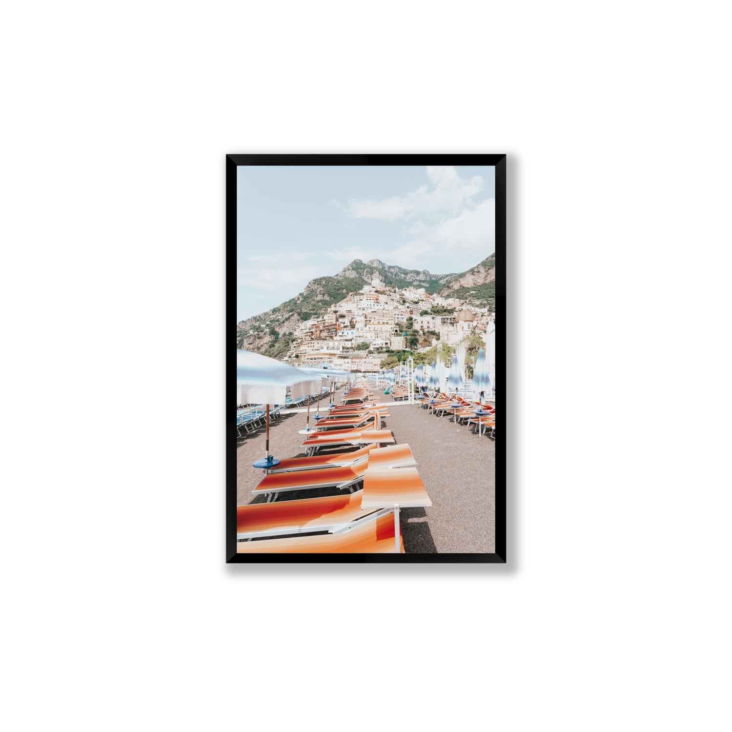 A Symphony of Colours fine art print, Positano, Italy, Large, Black Frame · Full Bleed, Fine Art Print