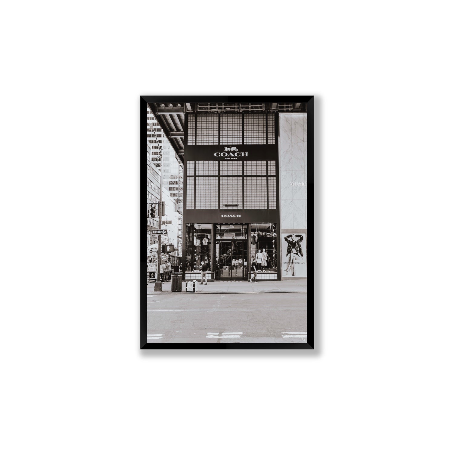 Coach Uptown fine art print, New York, United States, Large, Black Frame · Full Bleed, Fine Art Print