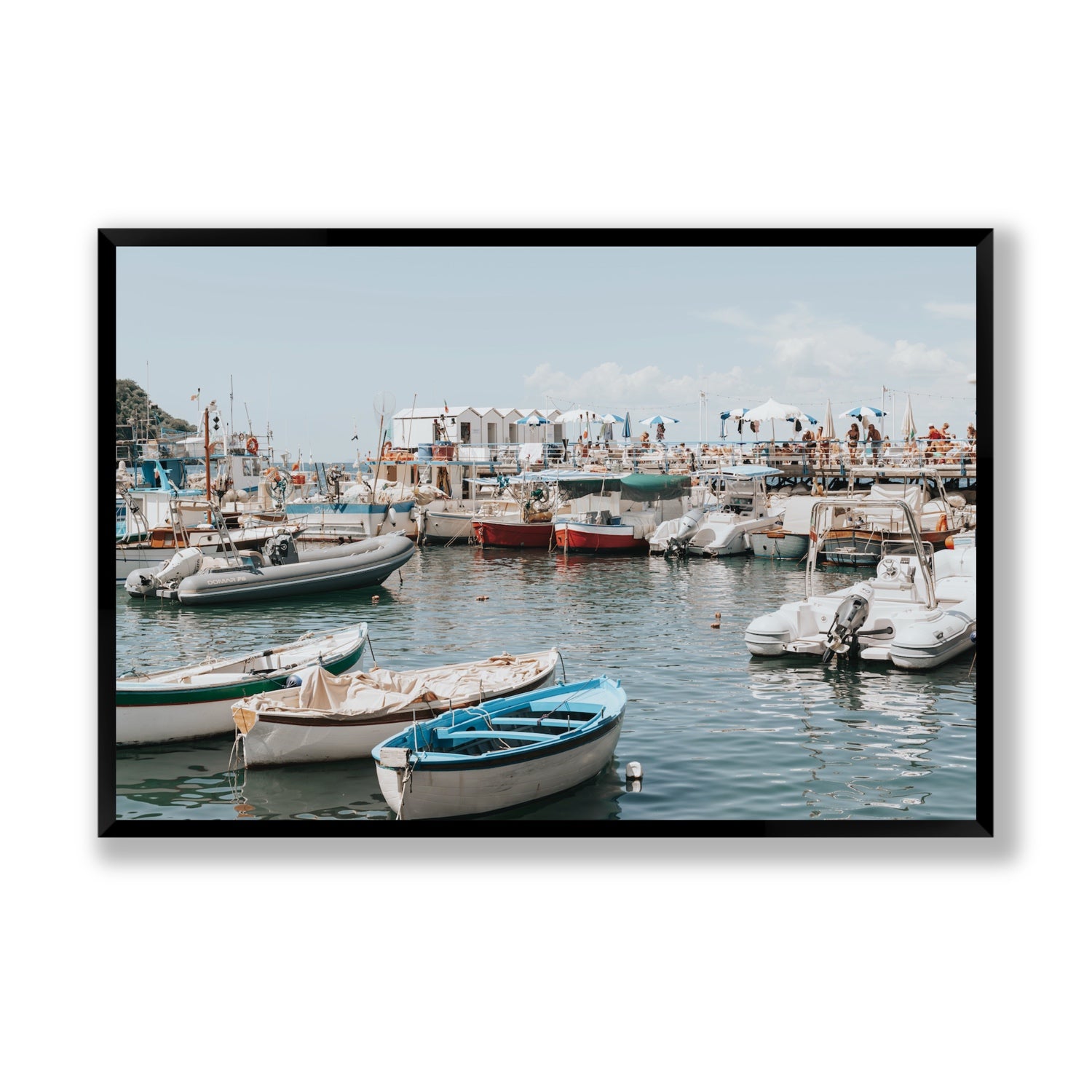 Antico Porto fine art print, Sorrento, Italy, Statement, Black Frame · Full Bleed, Fine Art Print