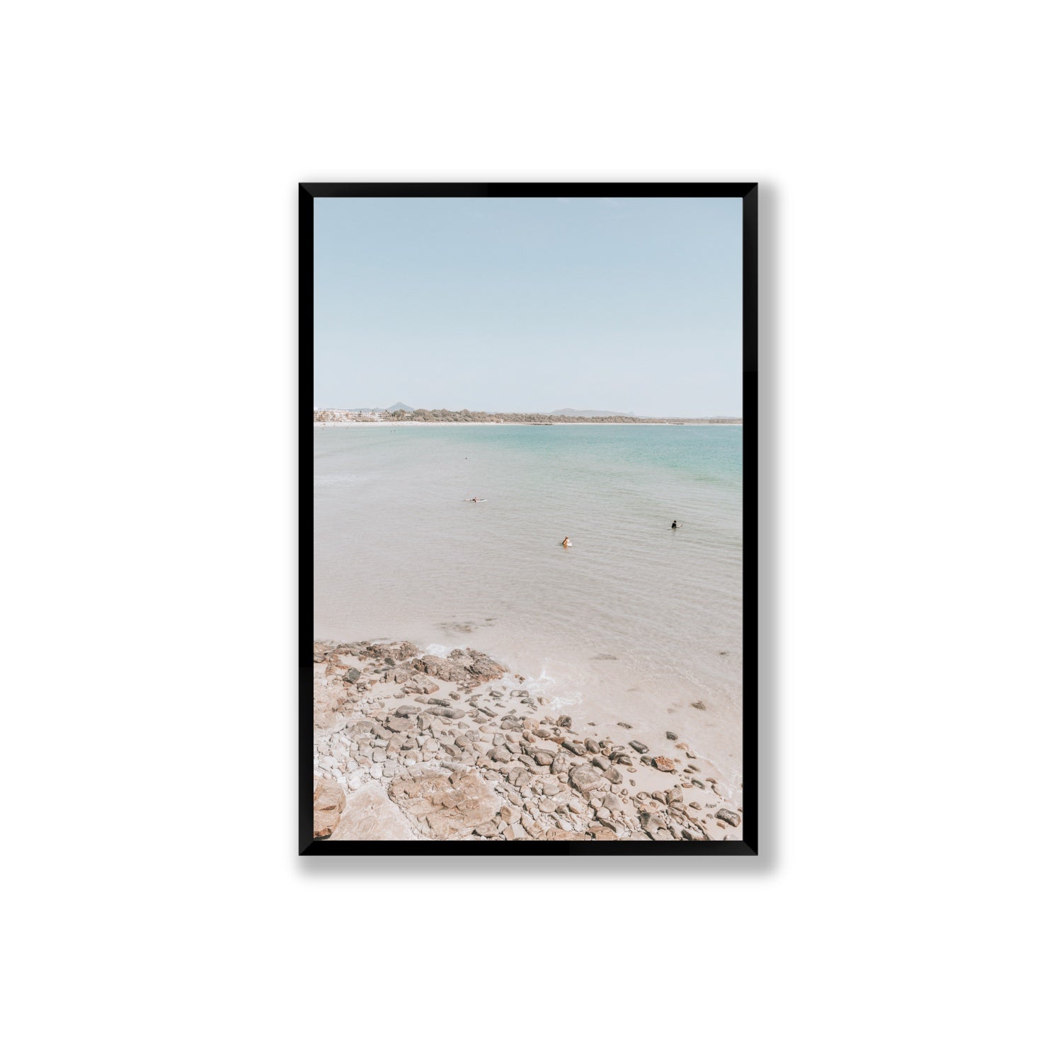 Sweet Serotonin fine art print, Noosa, Australia, coastal scenes artwork, Extra Large, Black Frame · Full Bleed, Fine Art Print