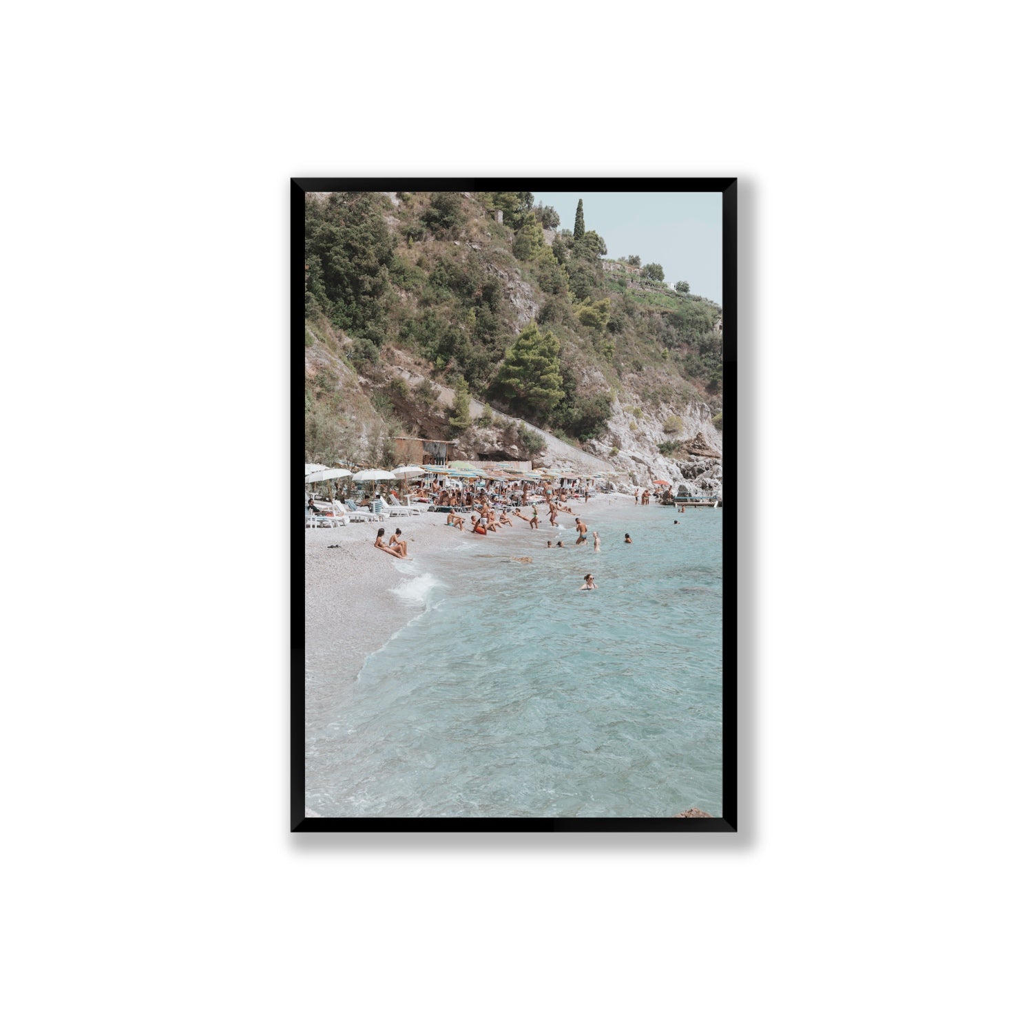 Mediterranean Magic fine art print, Amalfi, Italy, Extra Large, Black Frame · Full Bleed, Fine Art Print