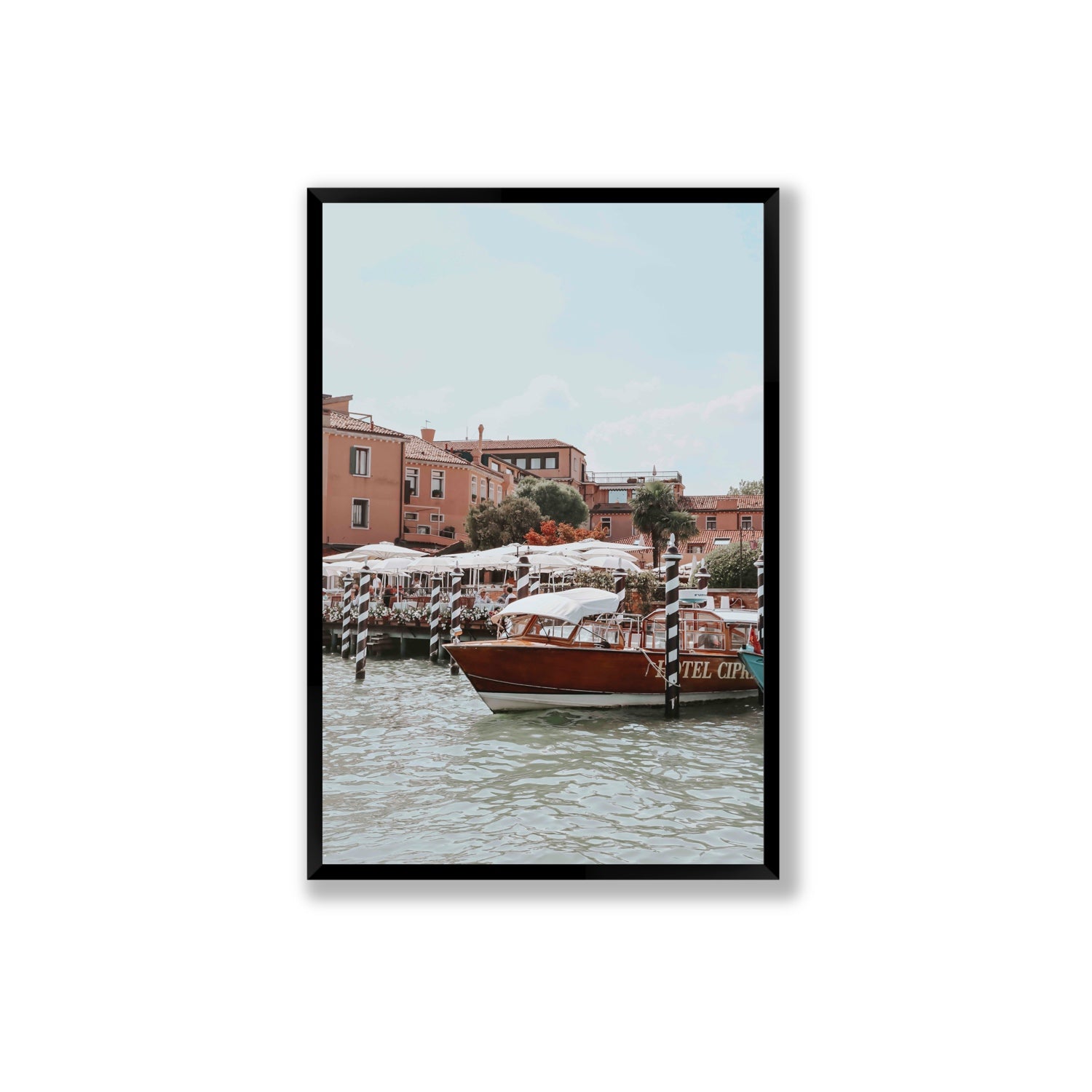 Queen Of The Adriatic Venice Italian wall art Extra Large full-bleed fine art print in black frame