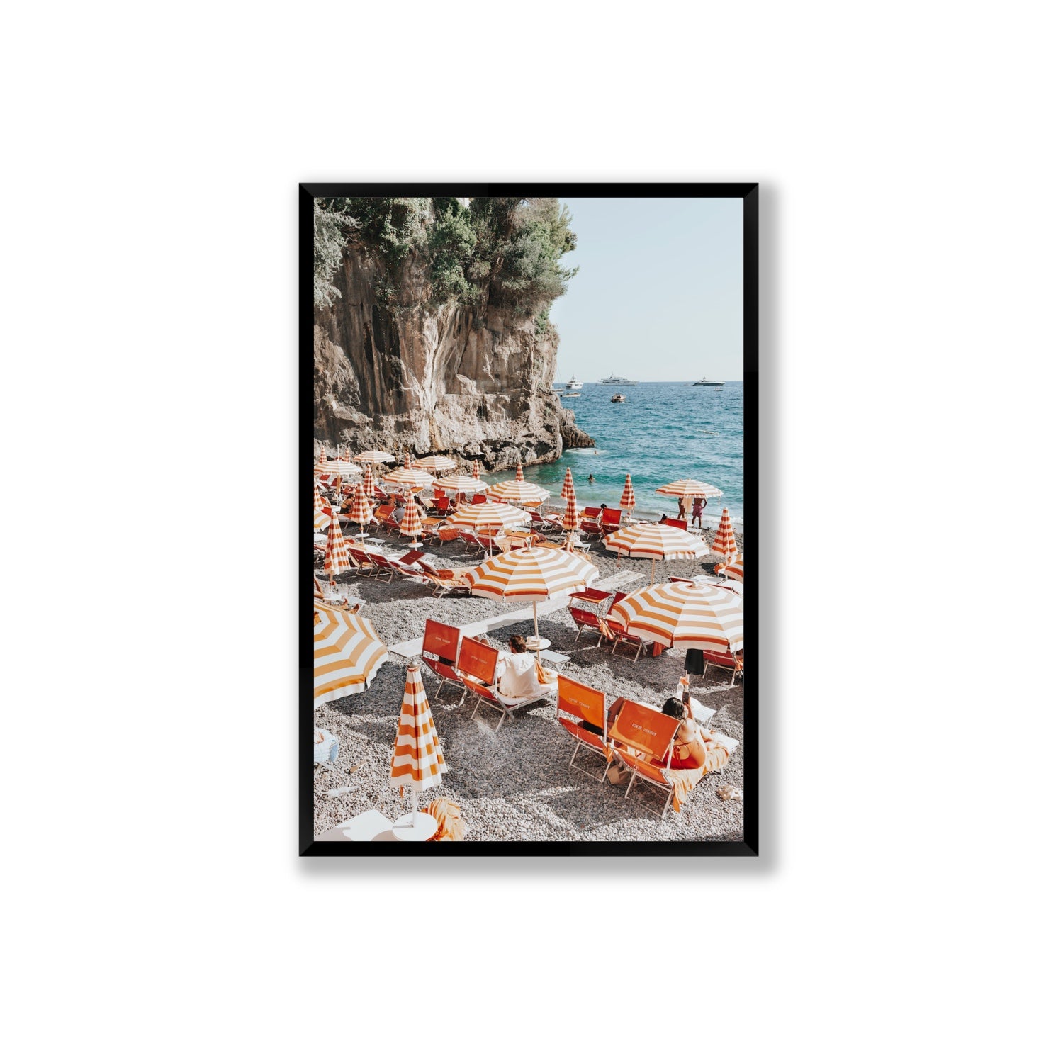 Tangerine Dream fine art print, Positano, Italy, Extra Large, Black Frame · Full Bleed, Fine Art Print