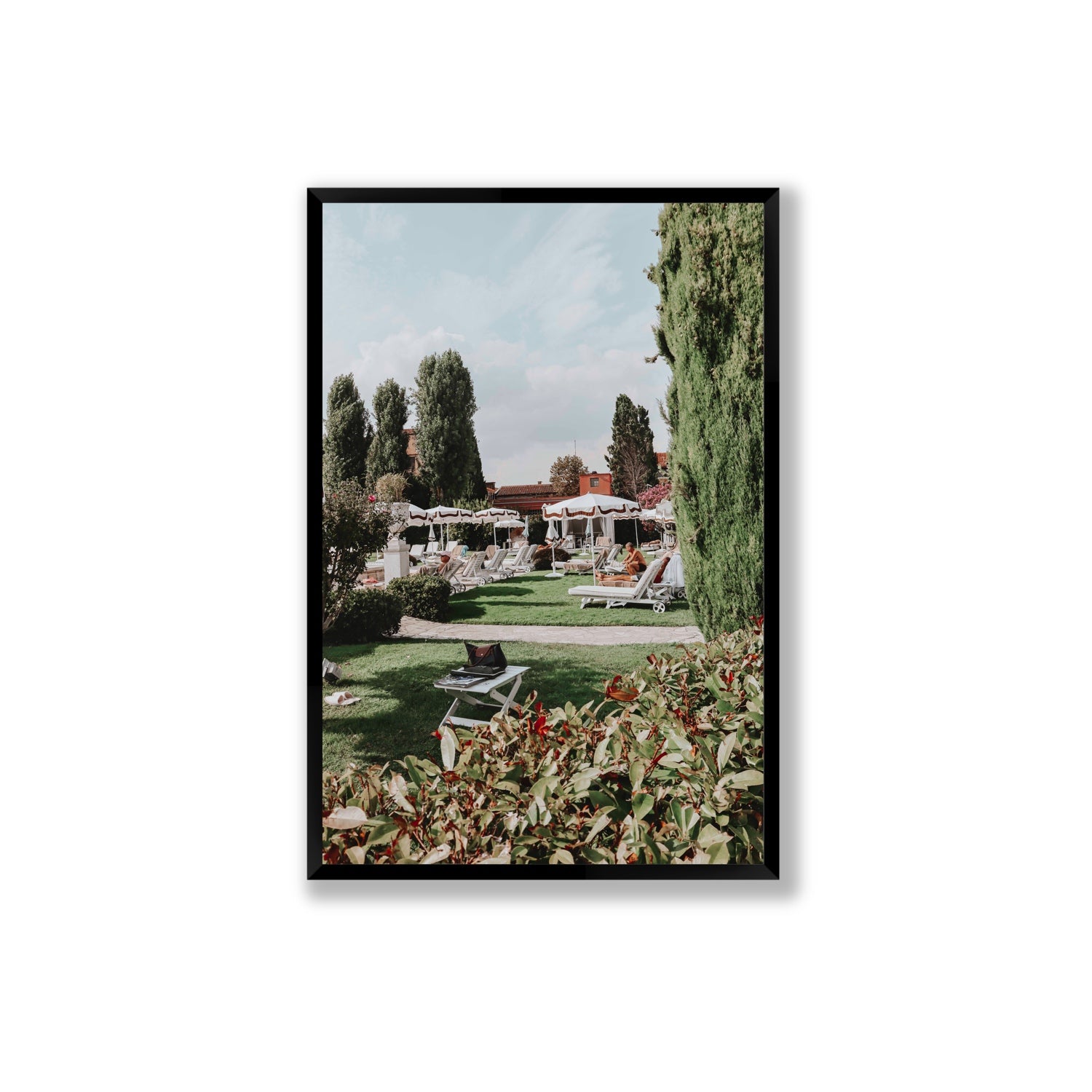 Private Serenity Venice Italian wall art Extra Large full-bleed fine art print in black frame
