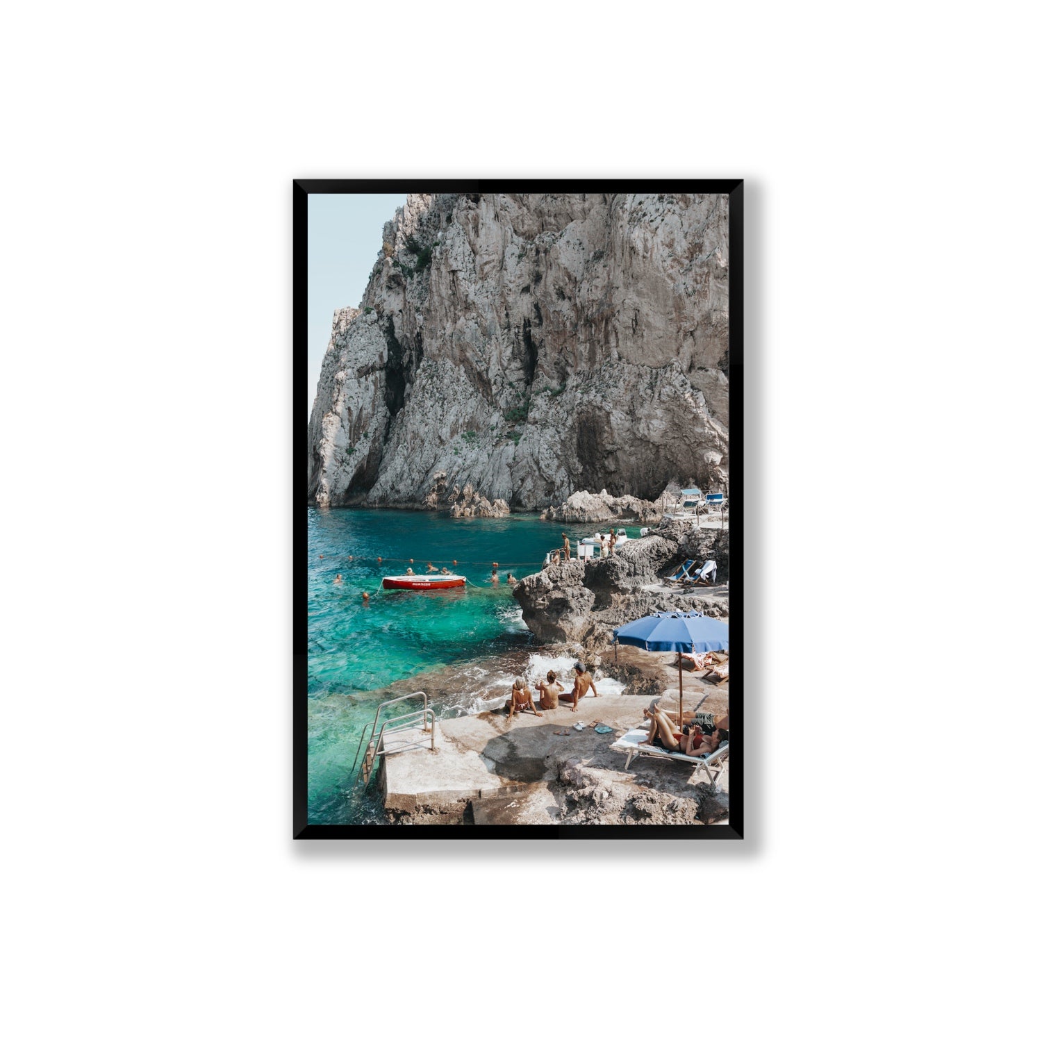Tranquility fine art print, Capri, Italy, Extra Large, Black Frame · Full Bleed, Fine Art Print