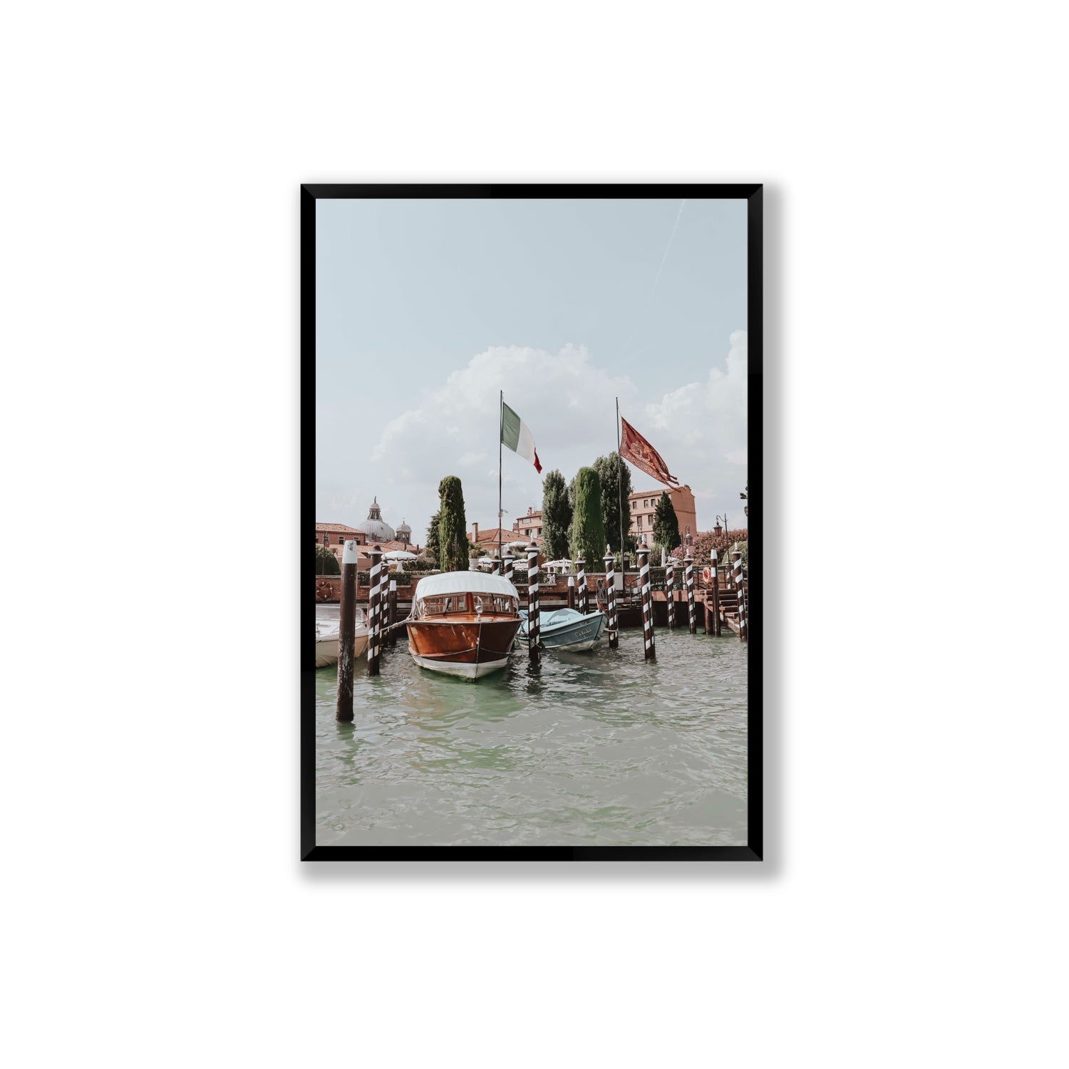 Cipriani Venice wall art Extra Large full-bleed fine art print in black frame