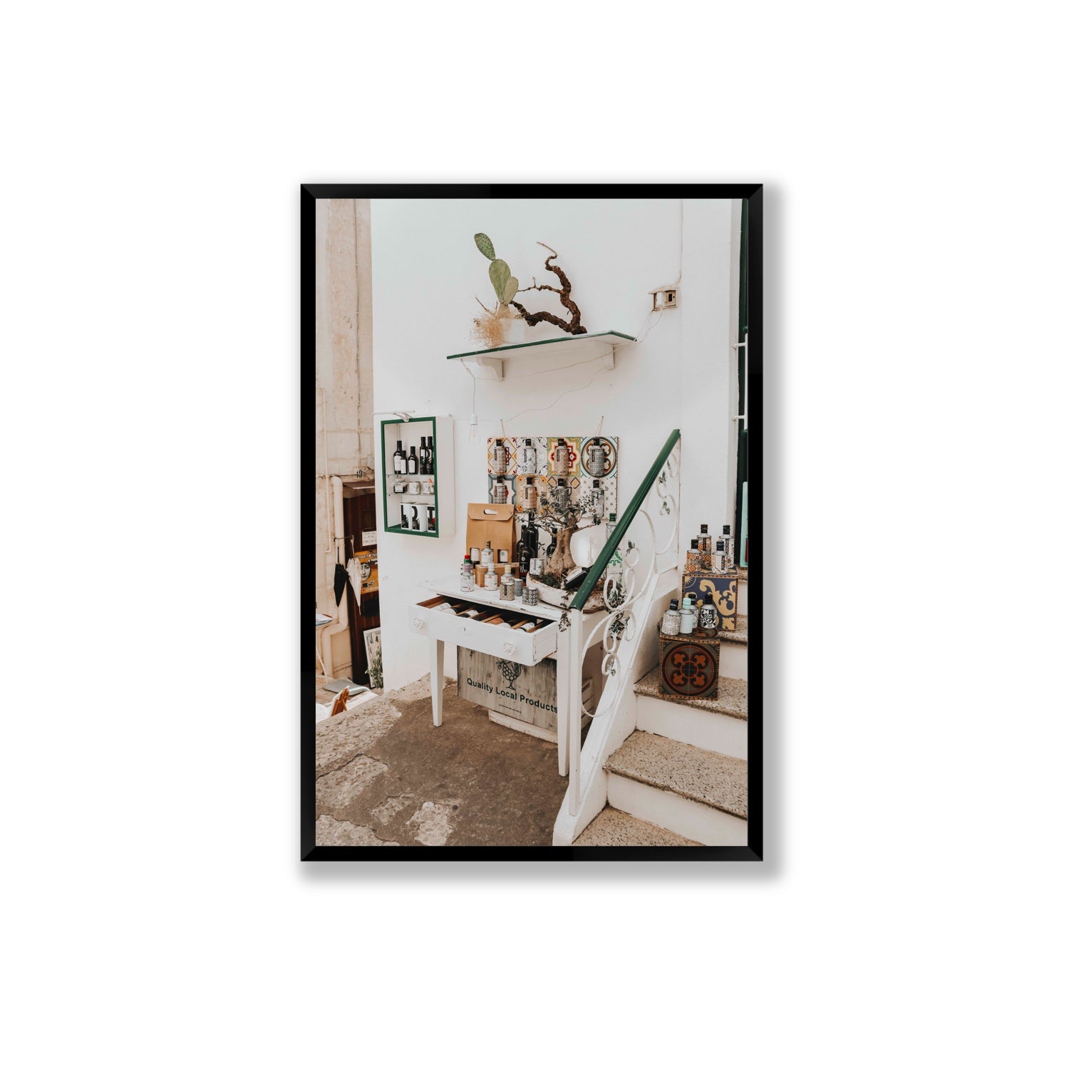 Liquid Gold fine art print, Puglia, Italy, Extra Large, Black Frame · Full Bleed, Fine Art Print