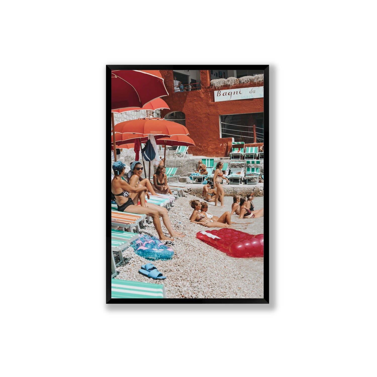 La Dolce Vita fine art print, Capri, Italy, Extra Large, Black Frame · Full Bleed, Fine Art Print