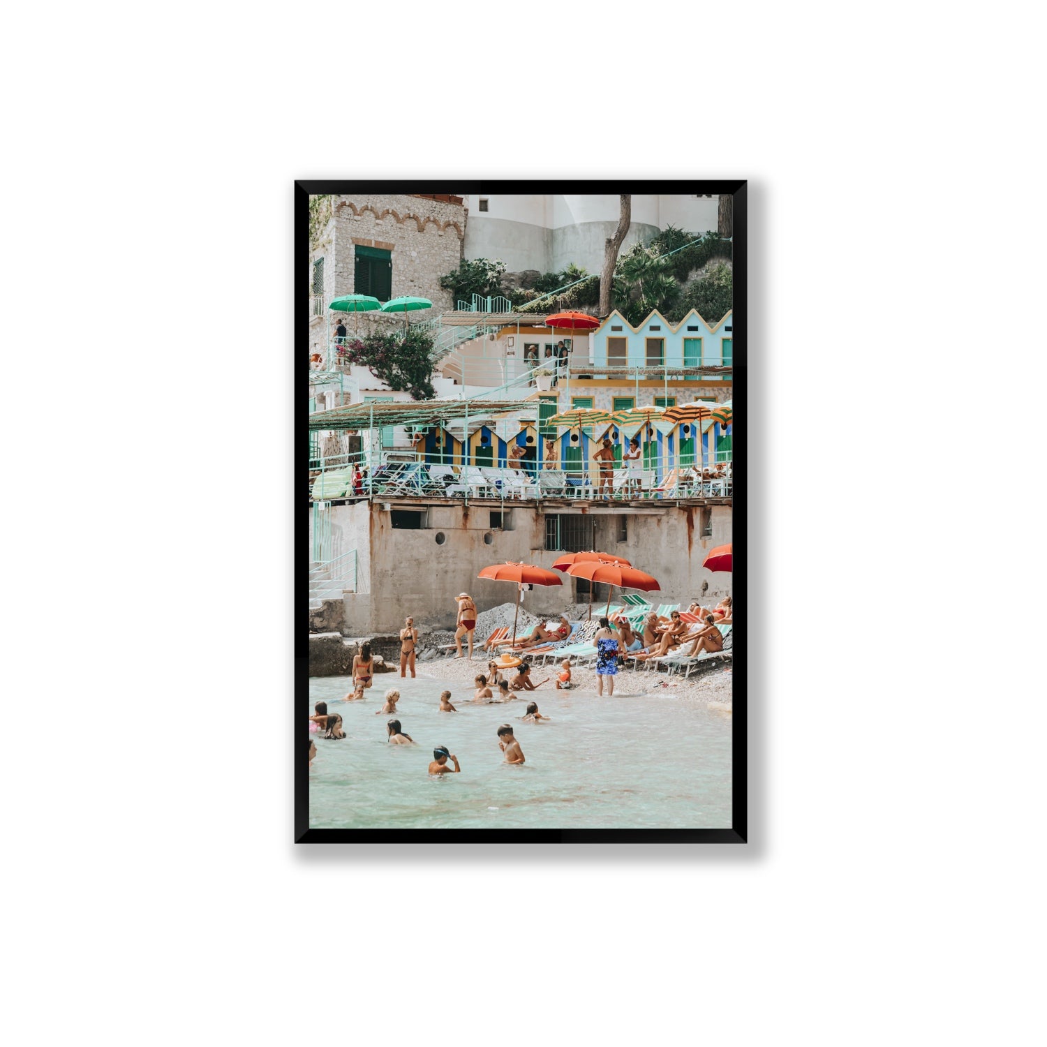 Kaleidoscope fine art print, Capri, Italy, Extra Large, Black Frame · Full Bleed, Fine Art Print