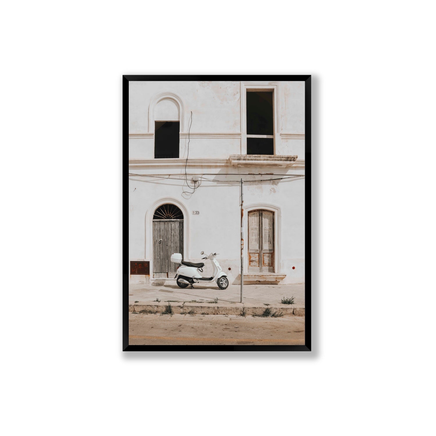 Radiant Ride fine art print, Puglia, Italy, Extra Large, Black Frame · Full Bleed, Fine Art Print