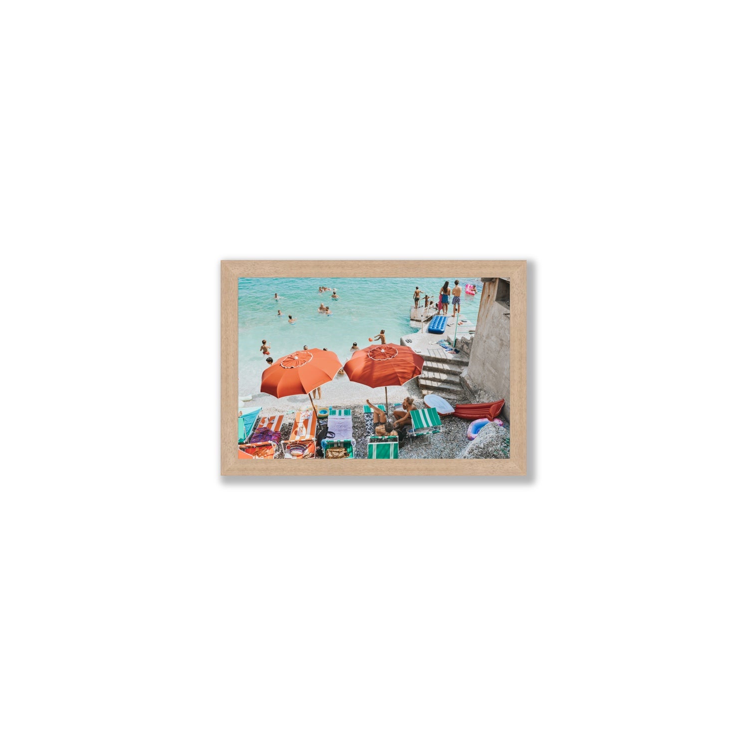 Water Wonderland fine art print, Capri, Italy, Small, Natural Oak Frame · Full Bleed, Fine Art Print