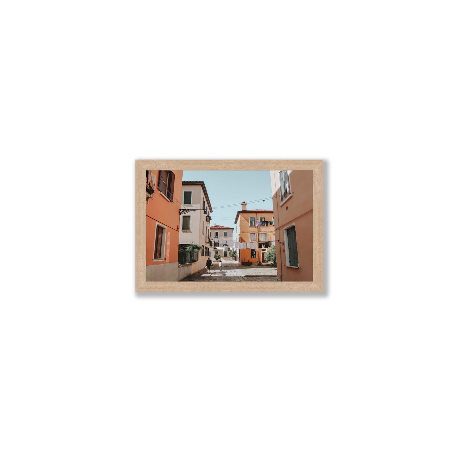Giorgia Boscolo Venice Italian wall art Small full-bleed fine art print in natural oak frame