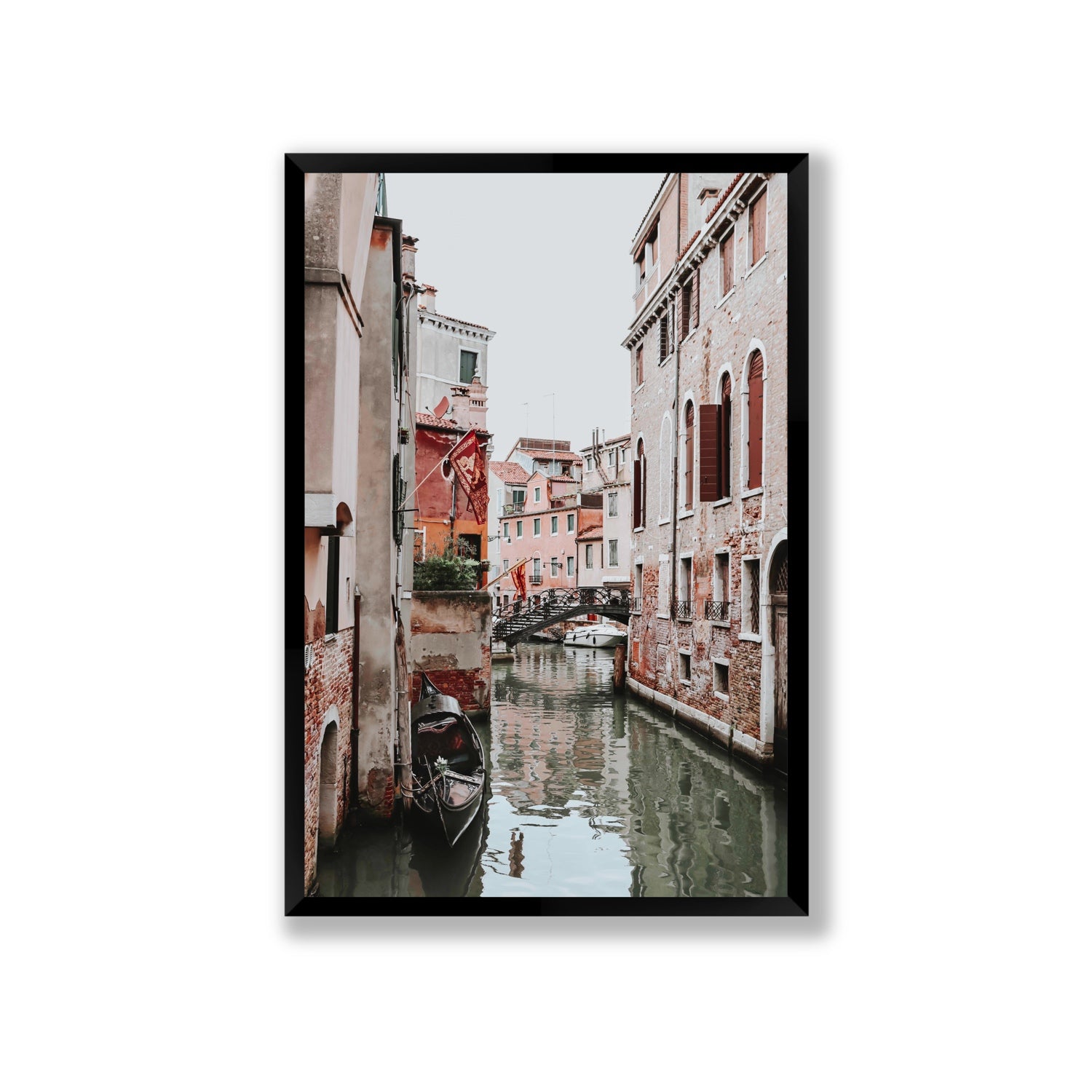 Laguna Veneta Venice Italian wall art Giant full-bleed fine art print in black frame