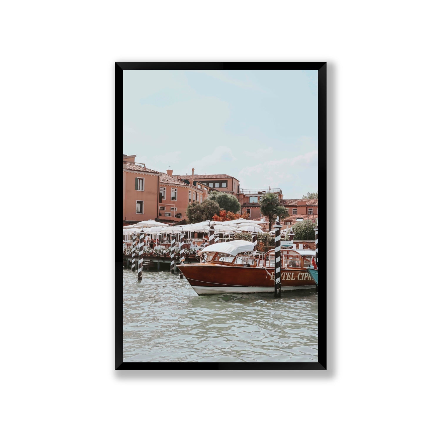 Queen Of The Adriatic Venice Italian wall art Giant full-bleed fine art print in black frame