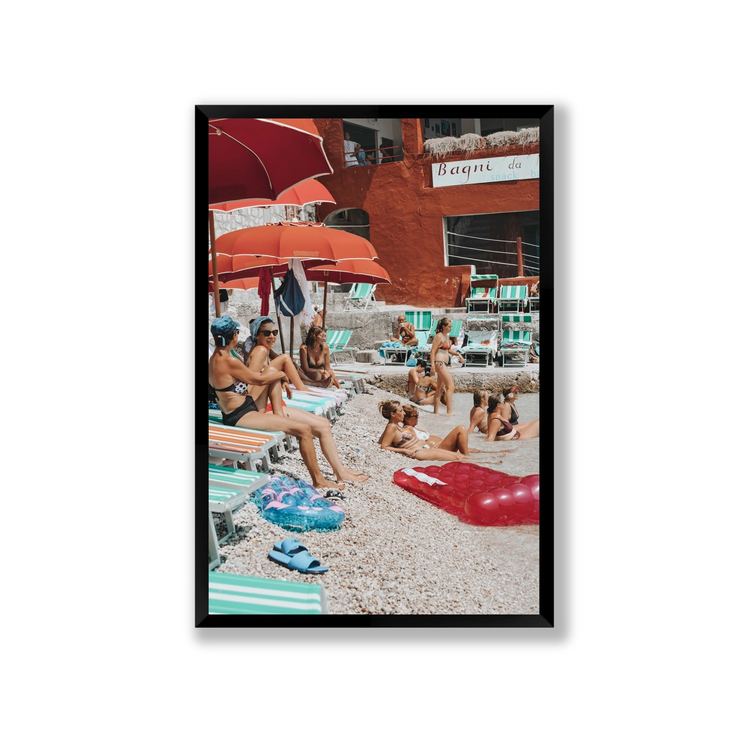La Dolce Vita fine art print, Capri, Italy, Giant, Black Frame · Full Bleed, Fine Art Print