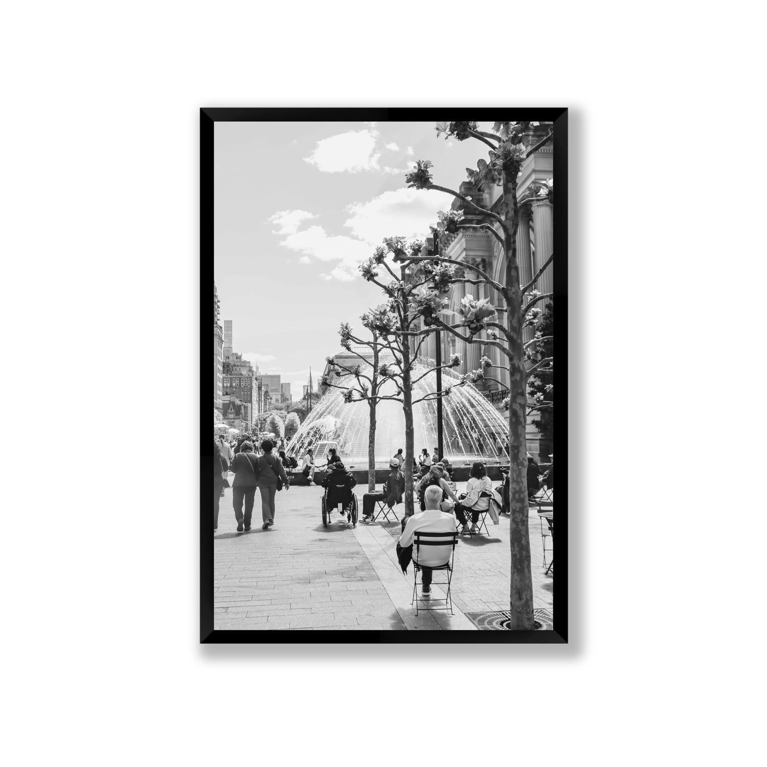 Luminary Noir New York NYC Black & White wall art Giant full-bleed fine art print in black frame