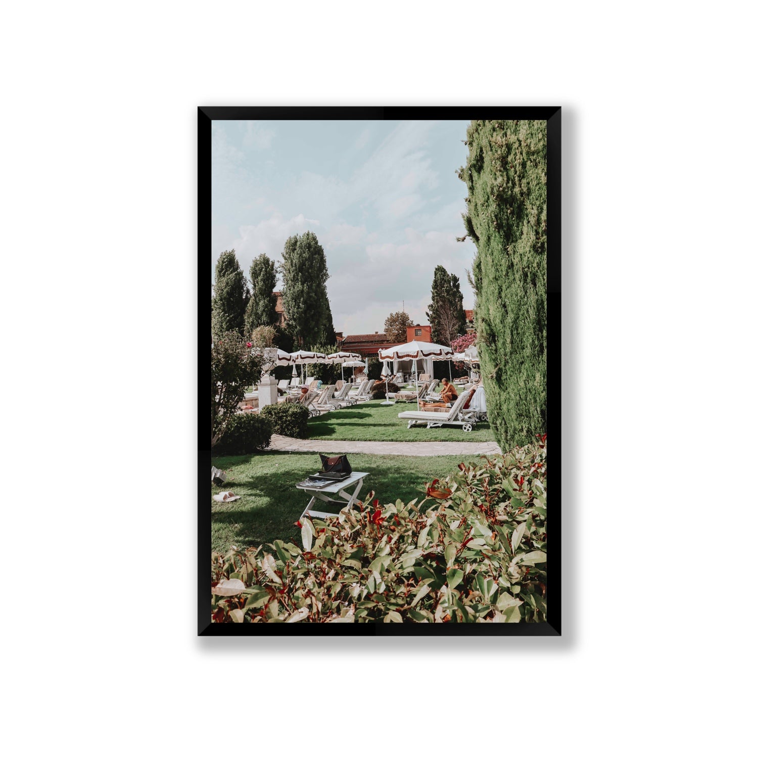 Private Serenity Venice Italian wall art Giant full-bleed fine art print in black frame