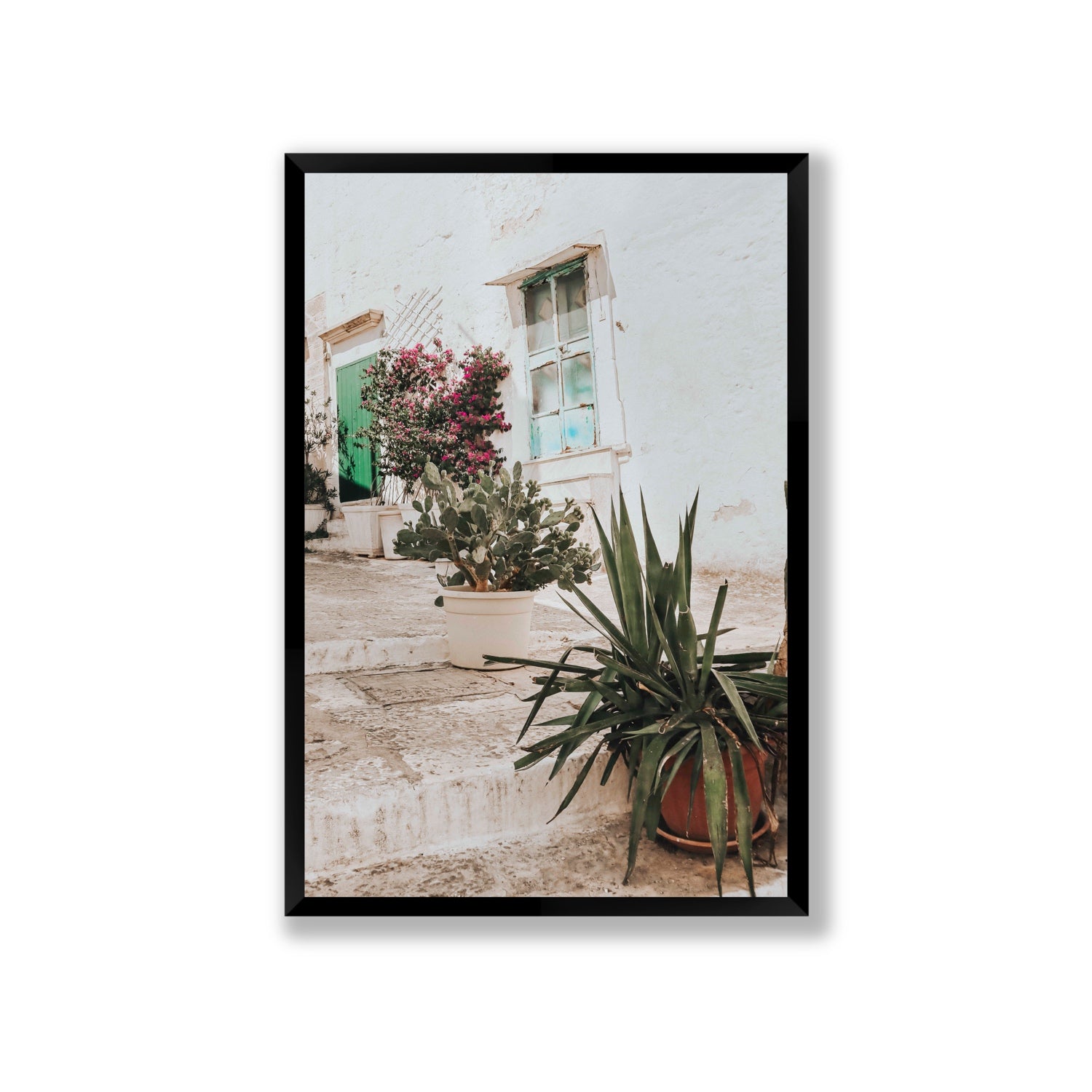 Giardino Segreto Puglia Ostuni wall art Giant full-bleed fine art print in black frame
