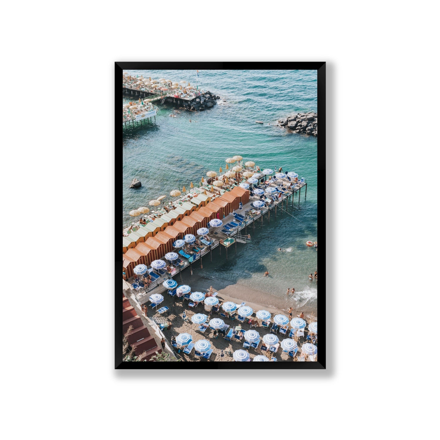 Ocean Fantasy fine art print, Sorrento, Italy, Giant, Black Frame · Full Bleed, Fine Art Print