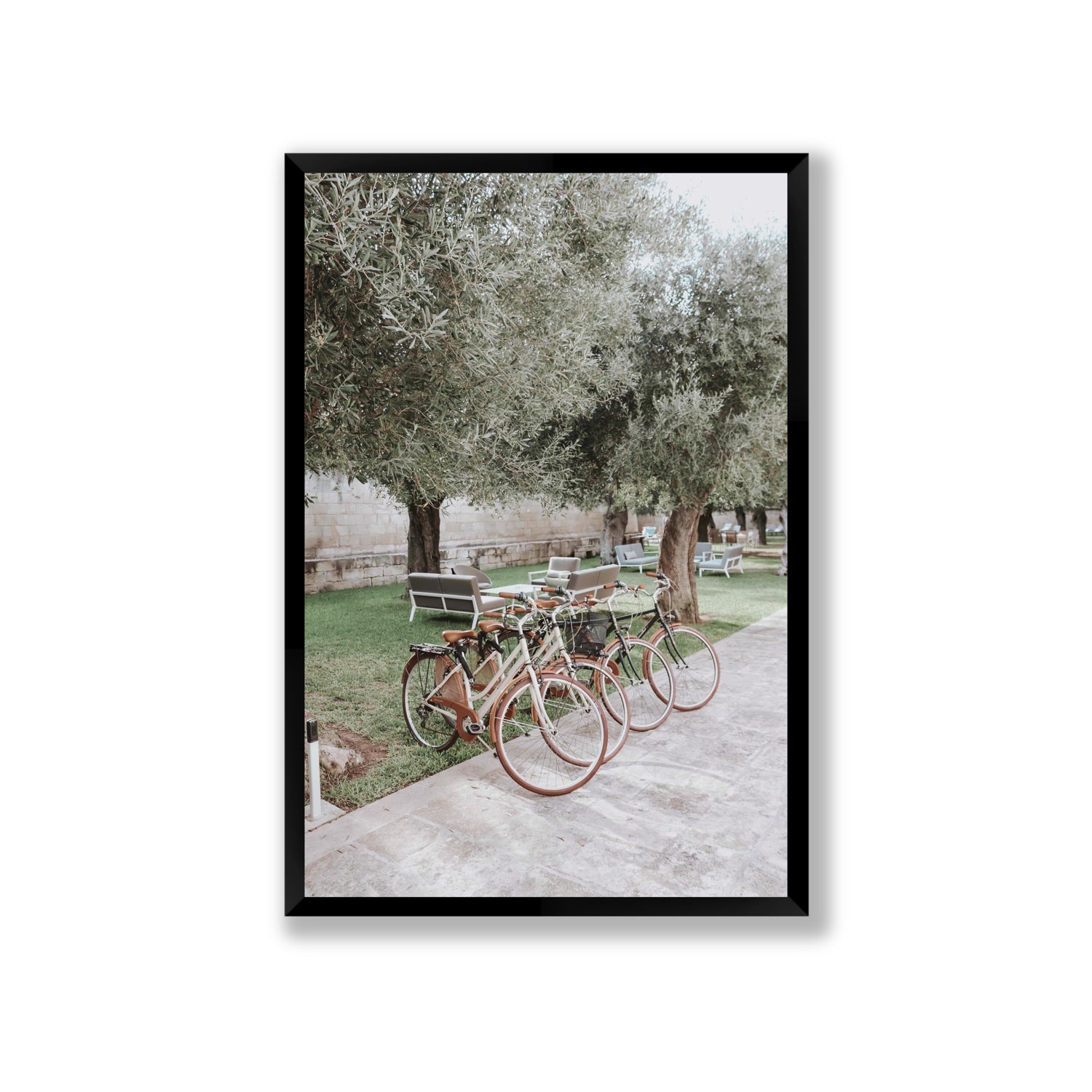 Classic Cruisers Puglia wall art Giant full-bleed fine art print in black frame