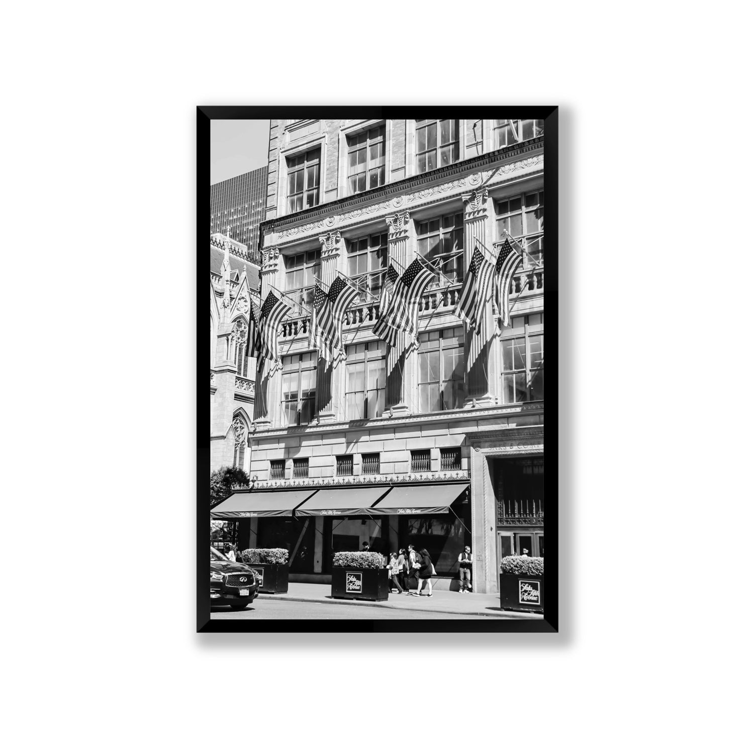 Luxury On Fifth fine art print, New York, United States, Giant, Black Frame · Full Bleed, Fine Art Print