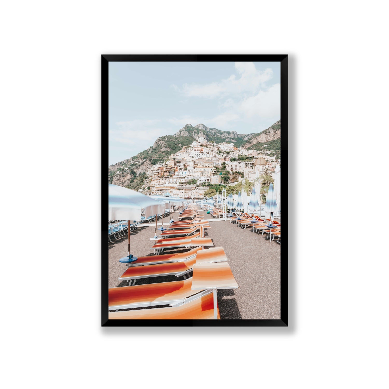 A Symphony of Colours fine art print, Positano, Italy, Giant, Black Frame · Full Bleed, Fine Art Print