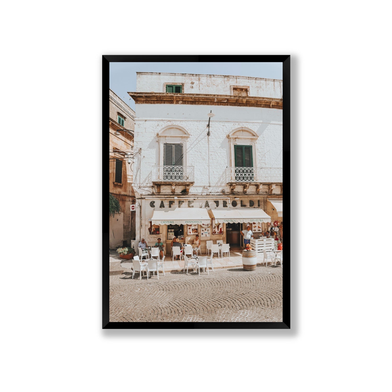 L'Ora di Pranzo Puglia L’Ora di Pranzo Italian art print Giant full-bleed fine art print in black frame