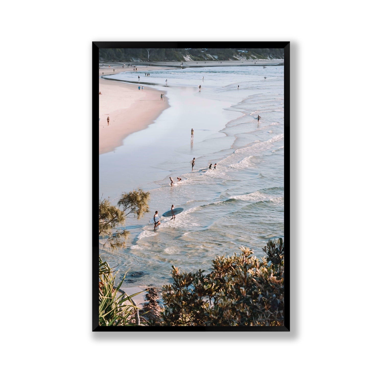 Healing Waters fine art print, Byron Bay, Australia, Gallery, Black Frame · Full Bleed, Fine Art Print