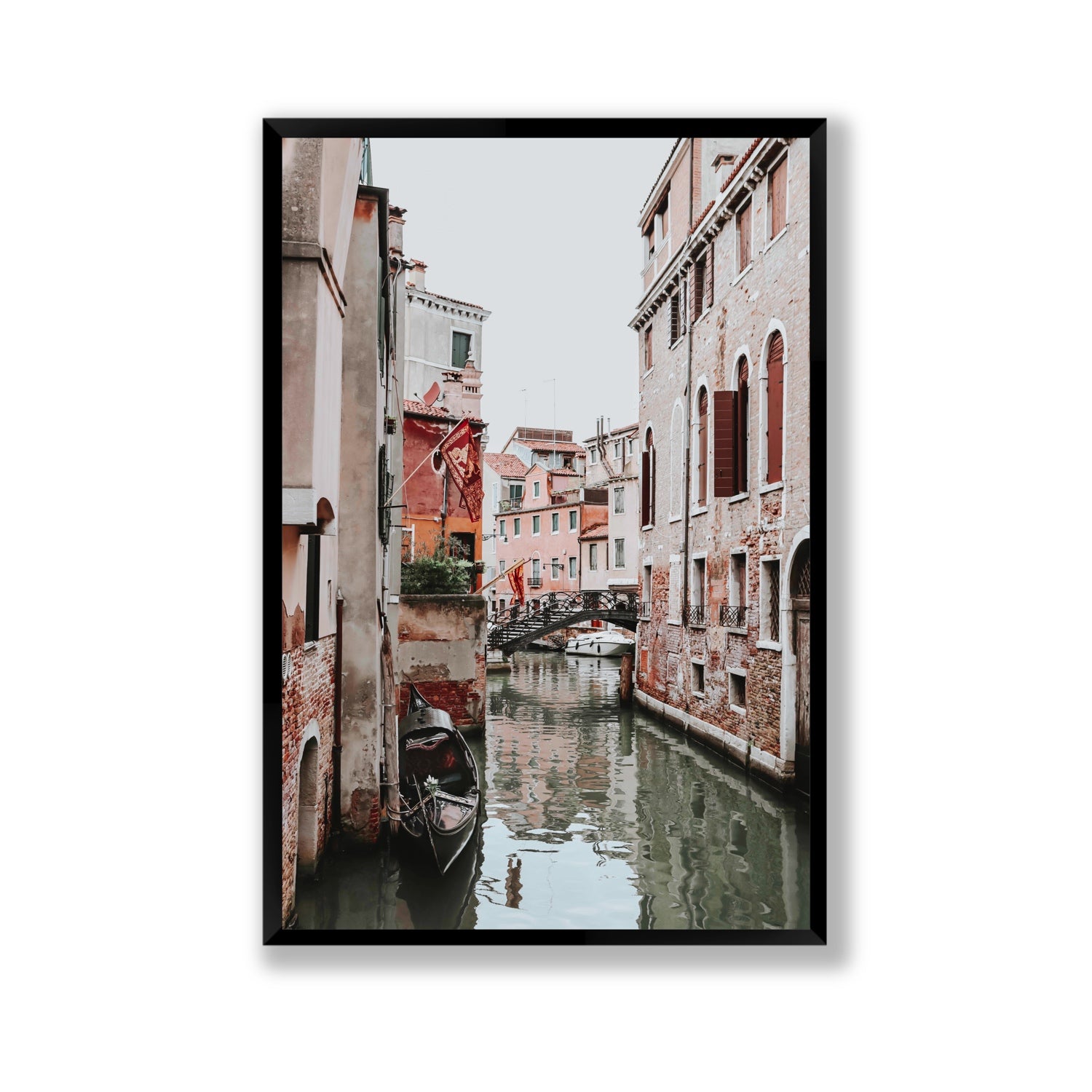 Laguna Veneta Venice Italian wall art Gallery full-bleed fine art print in black frame