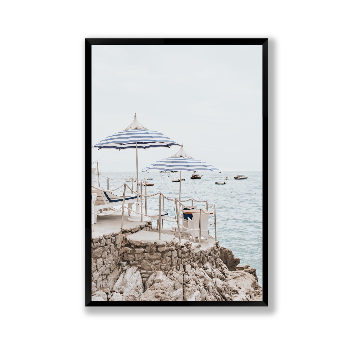 La Scogliera fine art print, Positano, Italy, Gallery, Black Frame · Full Bleed, Fine Art Print