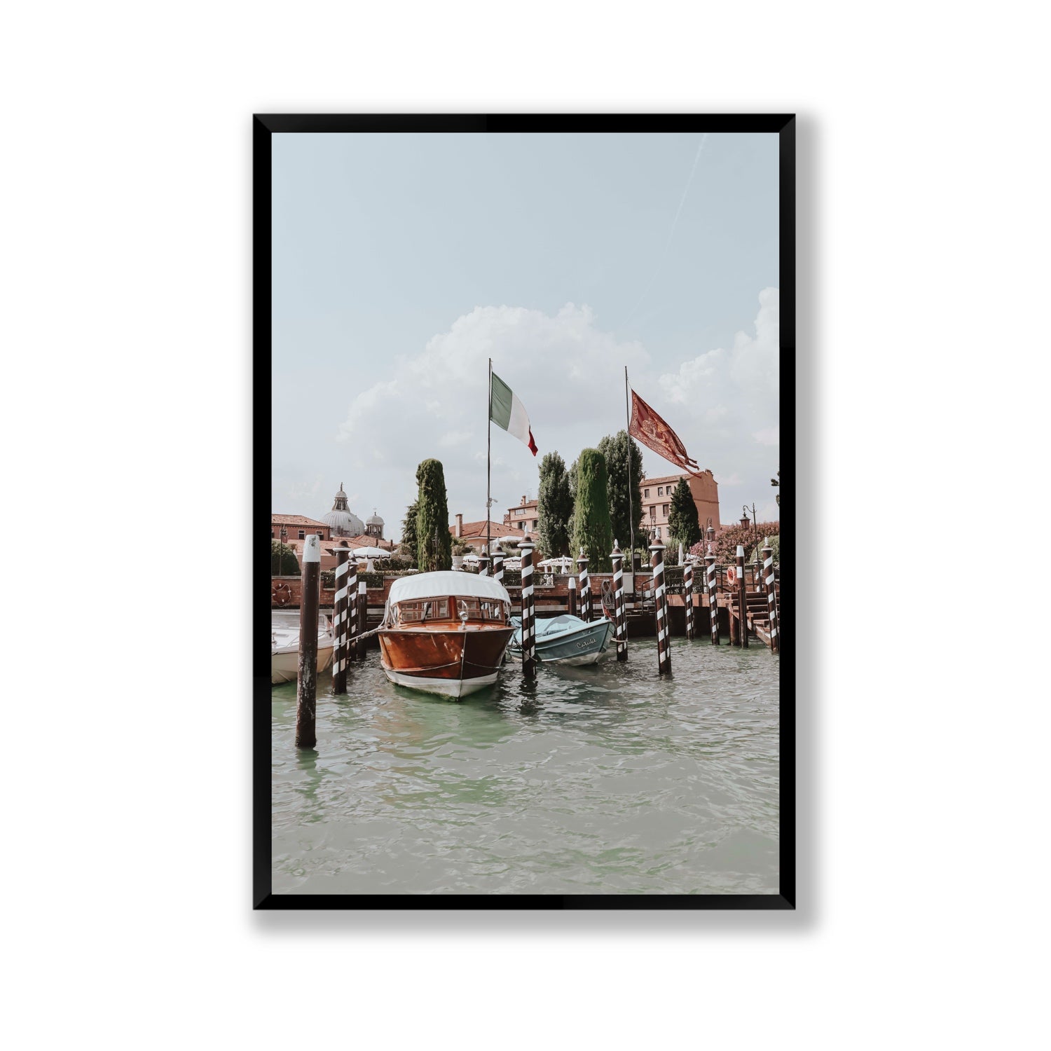 Cipriani Venice wall art Gallery full-bleed fine art print in black frame