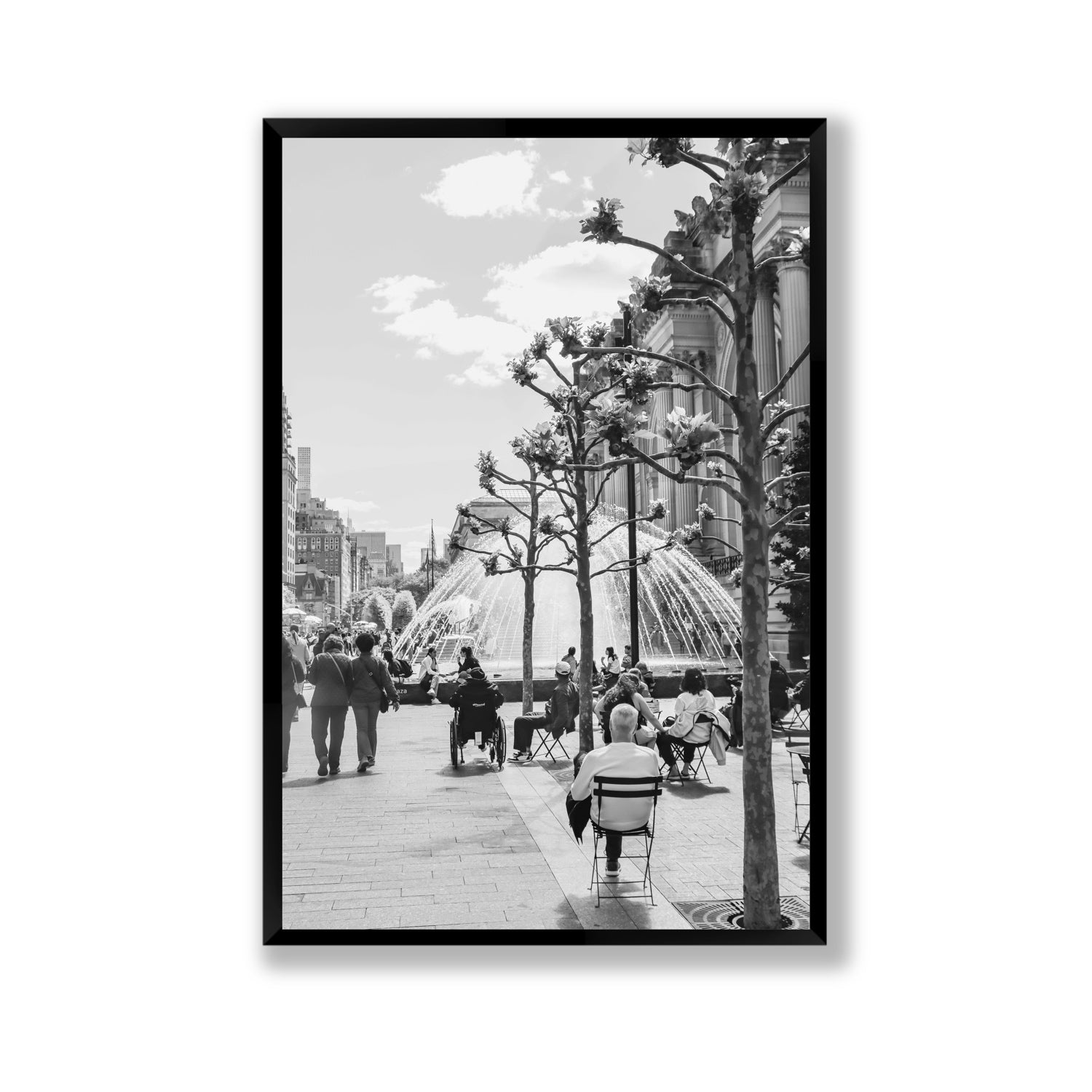 Luminary Noir New York NYC Black & White wall art Gallery full-bleed fine art print in black frame
