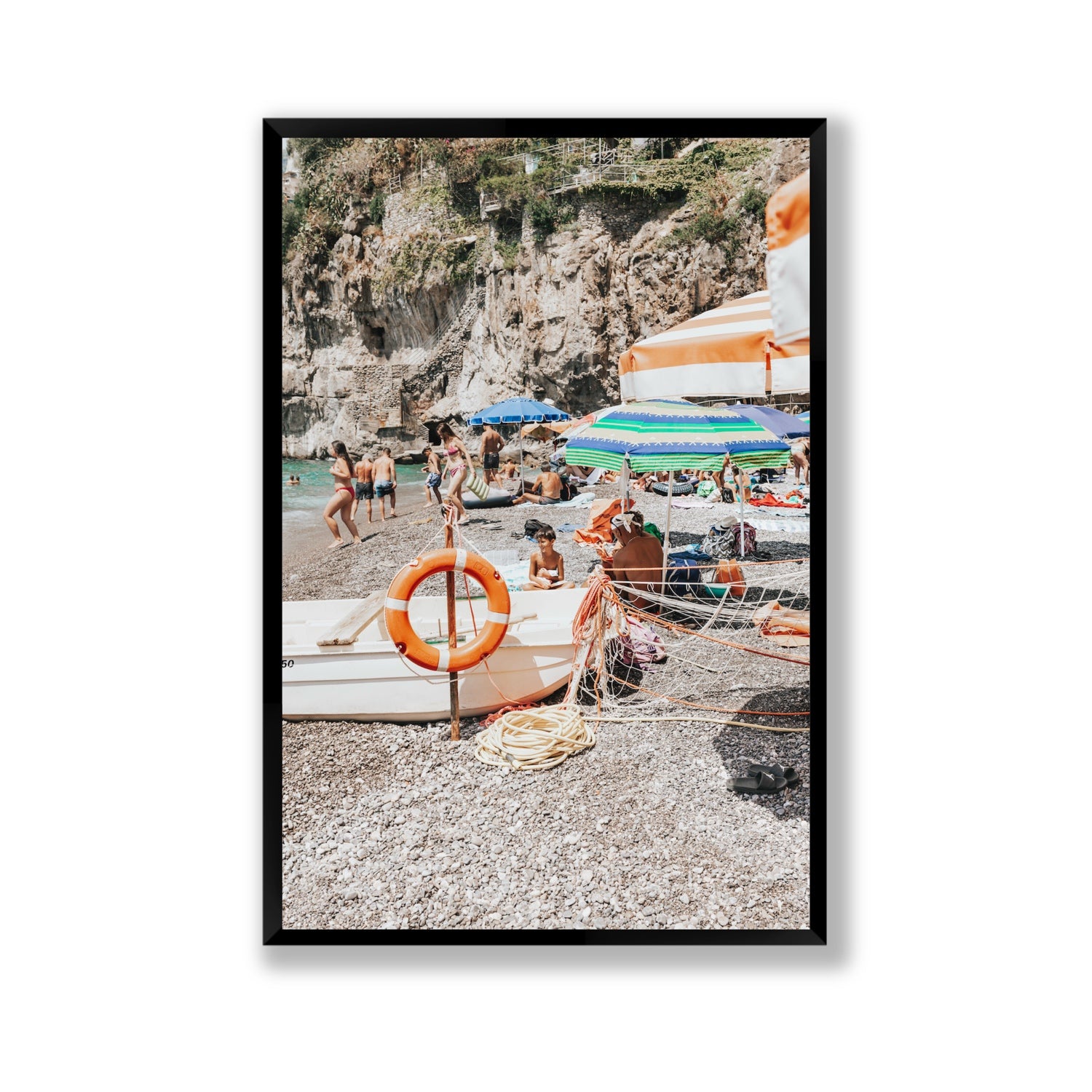 Il Ragazzo fine art print, Positano, Italy, Gallery, Black Frame · Full Bleed, Fine Art Print